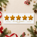 Felt Wool Star Ornament Set: Gold
