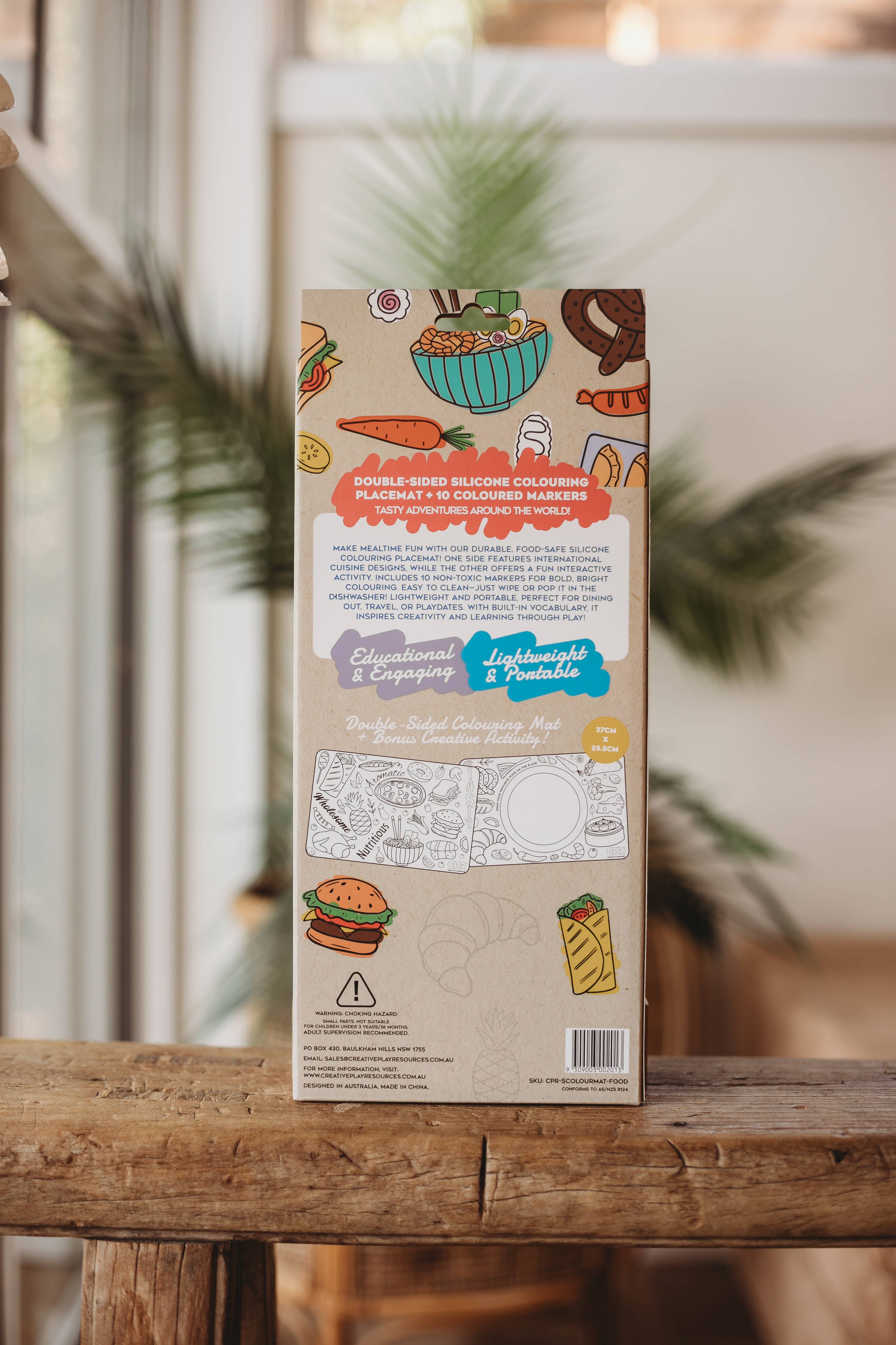 Reusable Silicone Colouring Mat | Kids Travel Activity