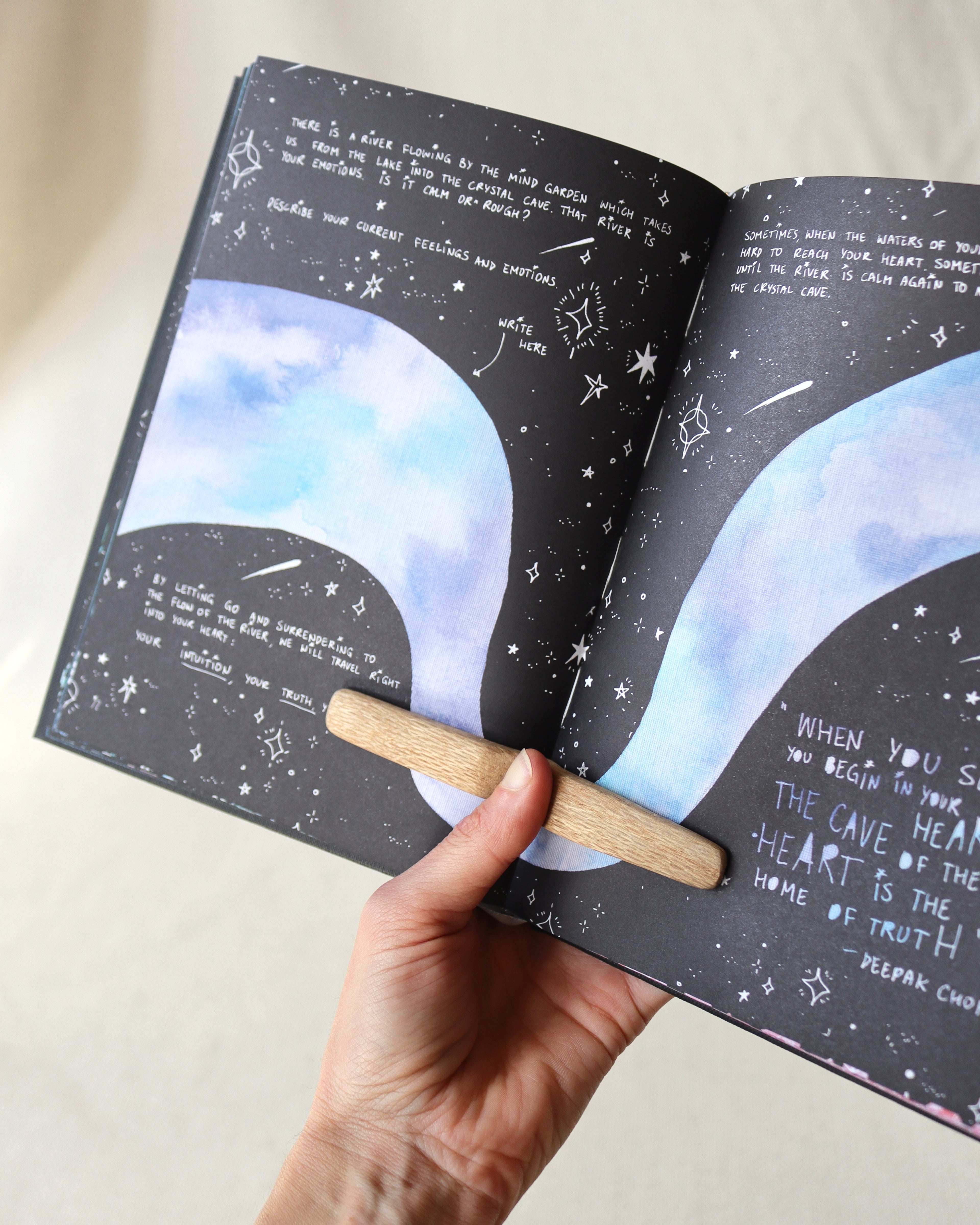 Hand Carved Book Wing