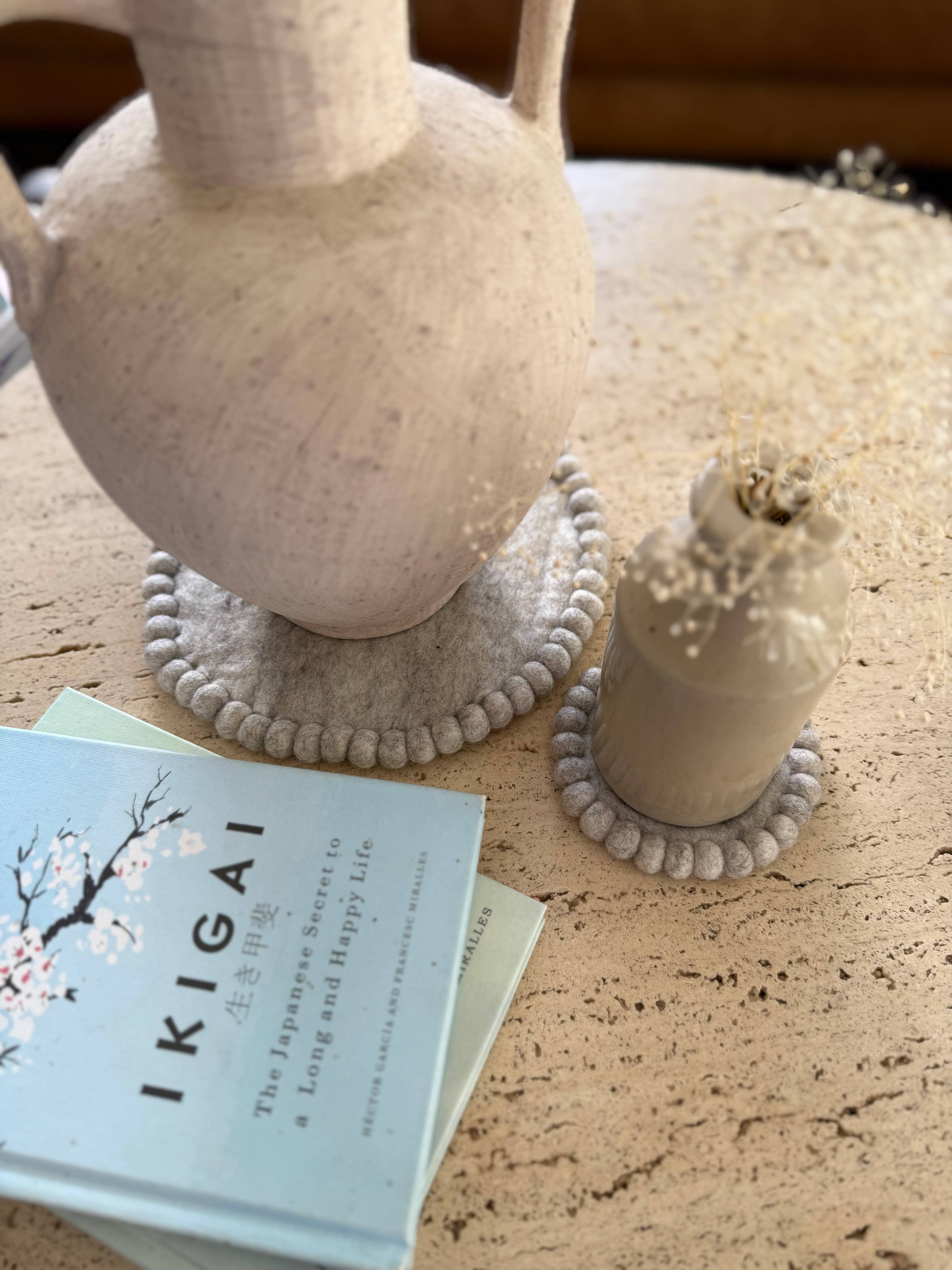Felt Coaster Set - Cloud