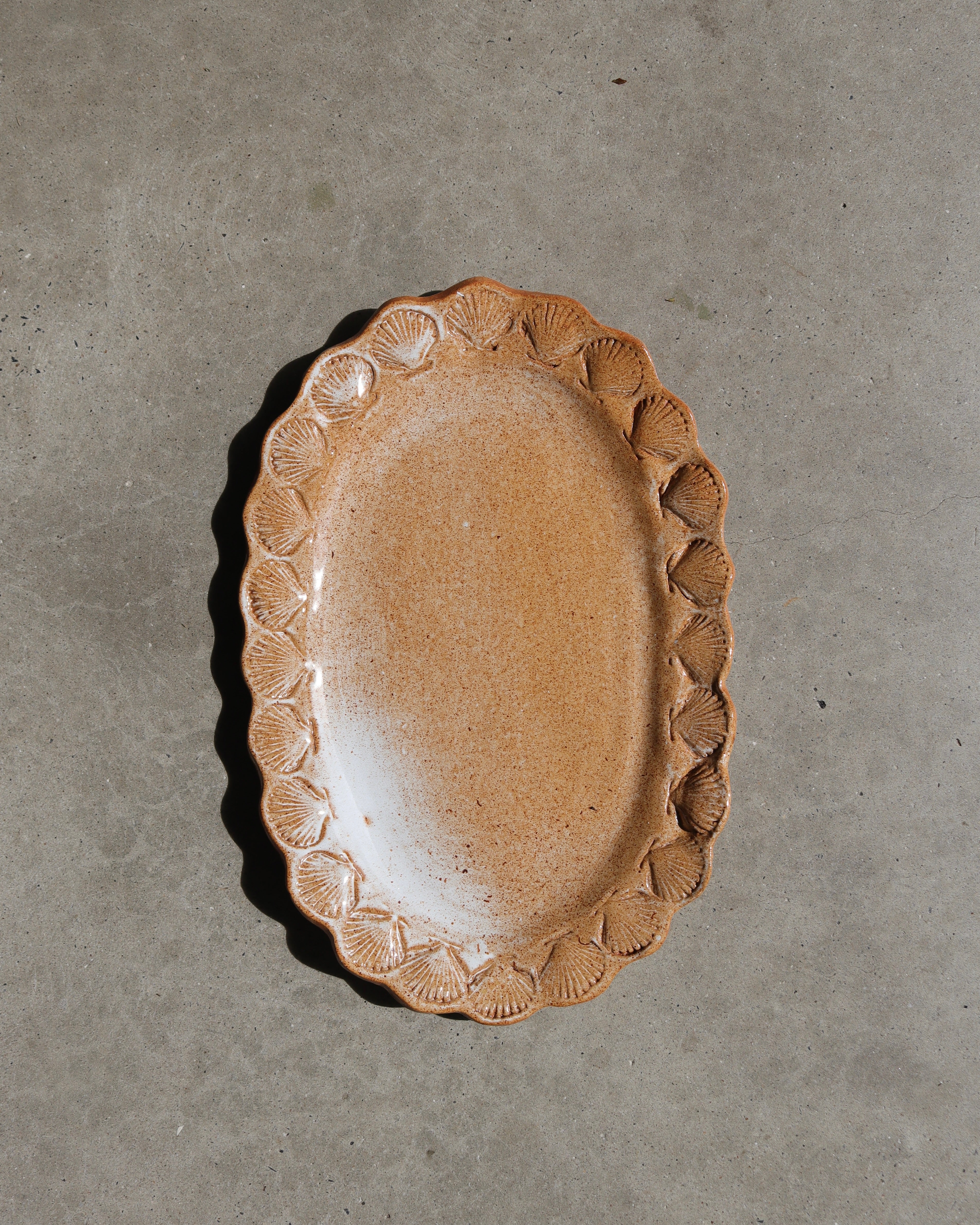 Large Shell Edged Platter