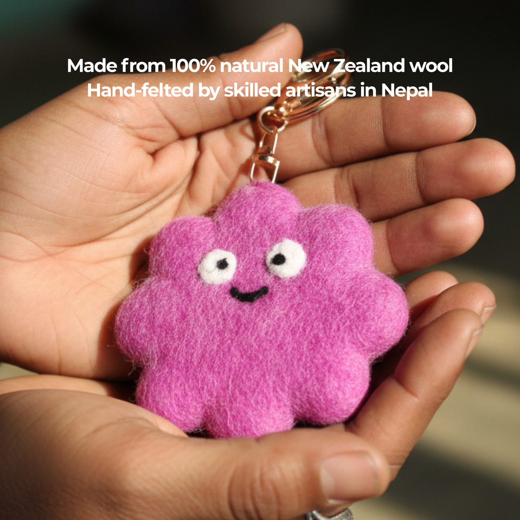 Feel-Good Fuzzy Friend Bag Charm | Keyring