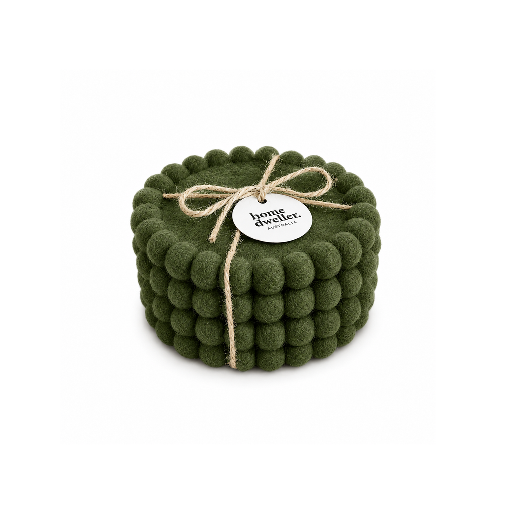 Felt Coaster Set - Forest