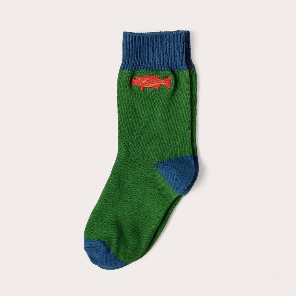 Coral Trout Fish Socks: Medium/Large