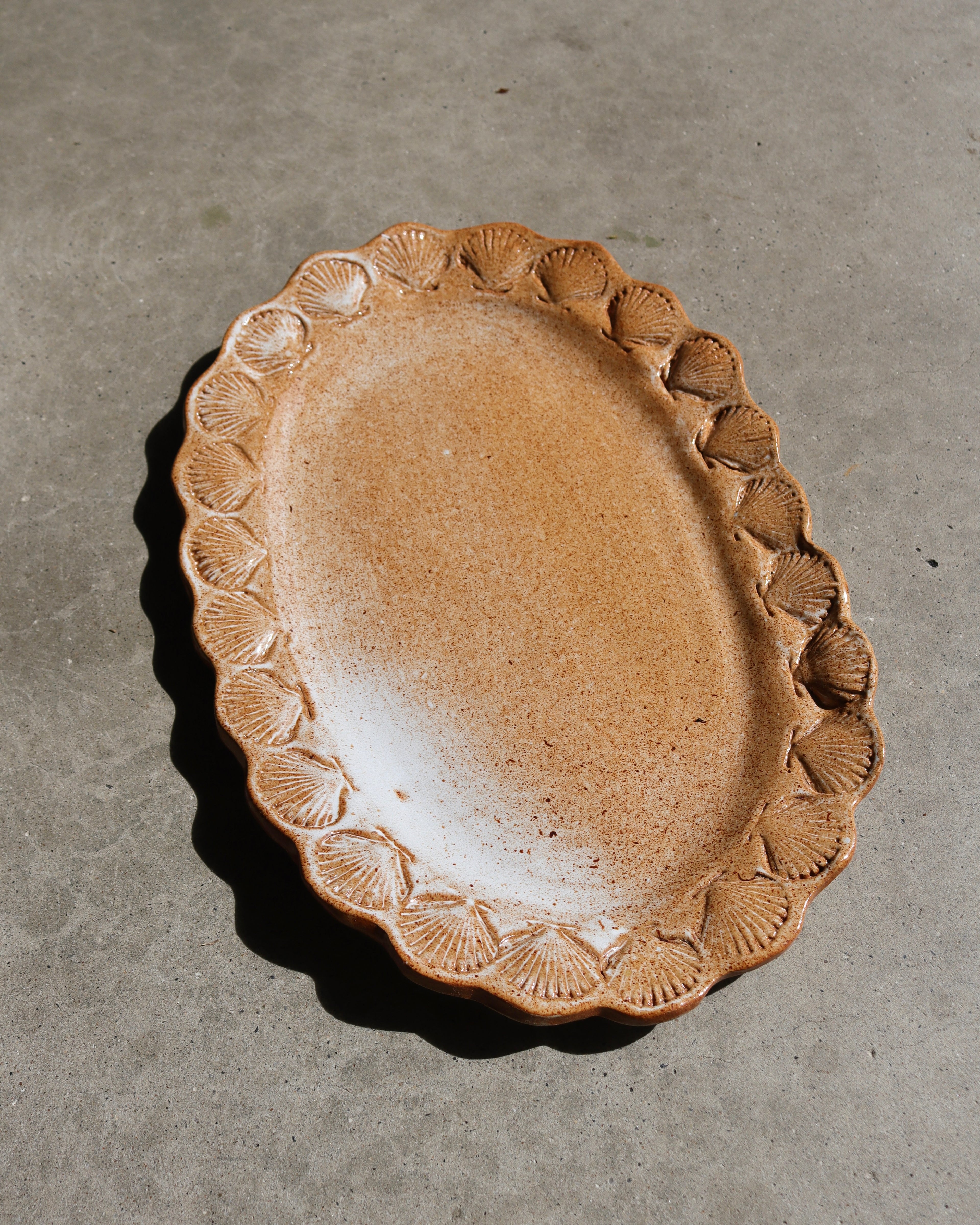 Large Shell Edged Platter
