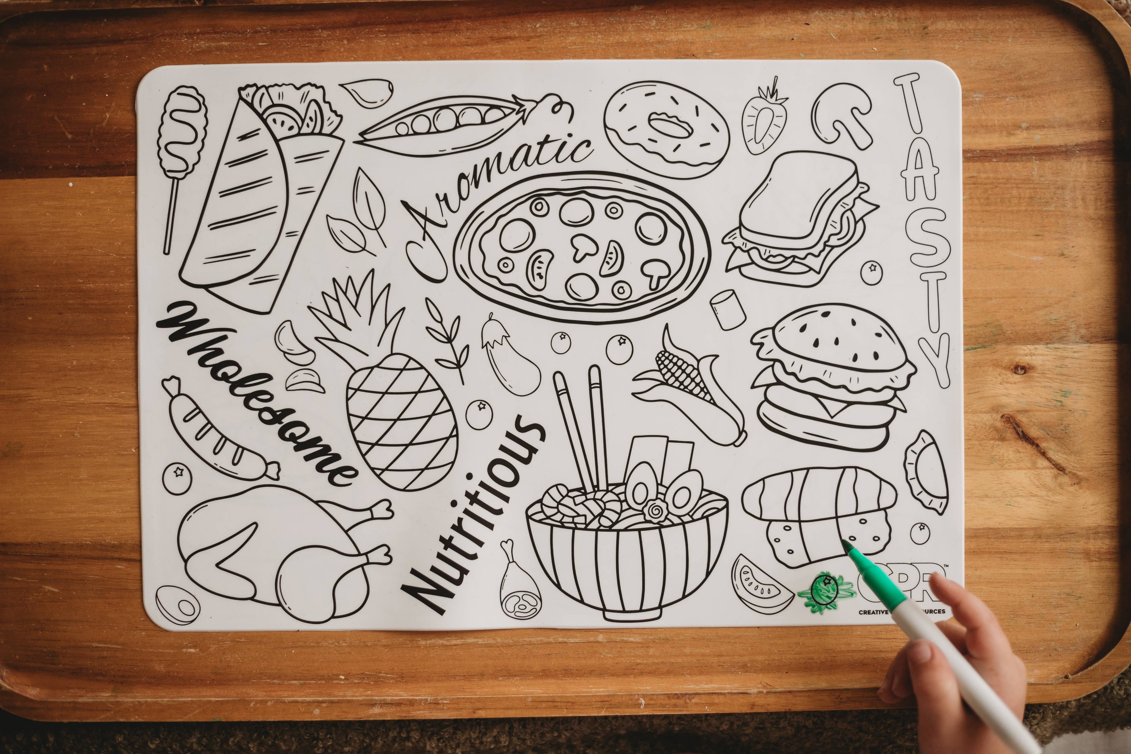 Reusable Silicone Colouring Mat | Kids Travel Activity