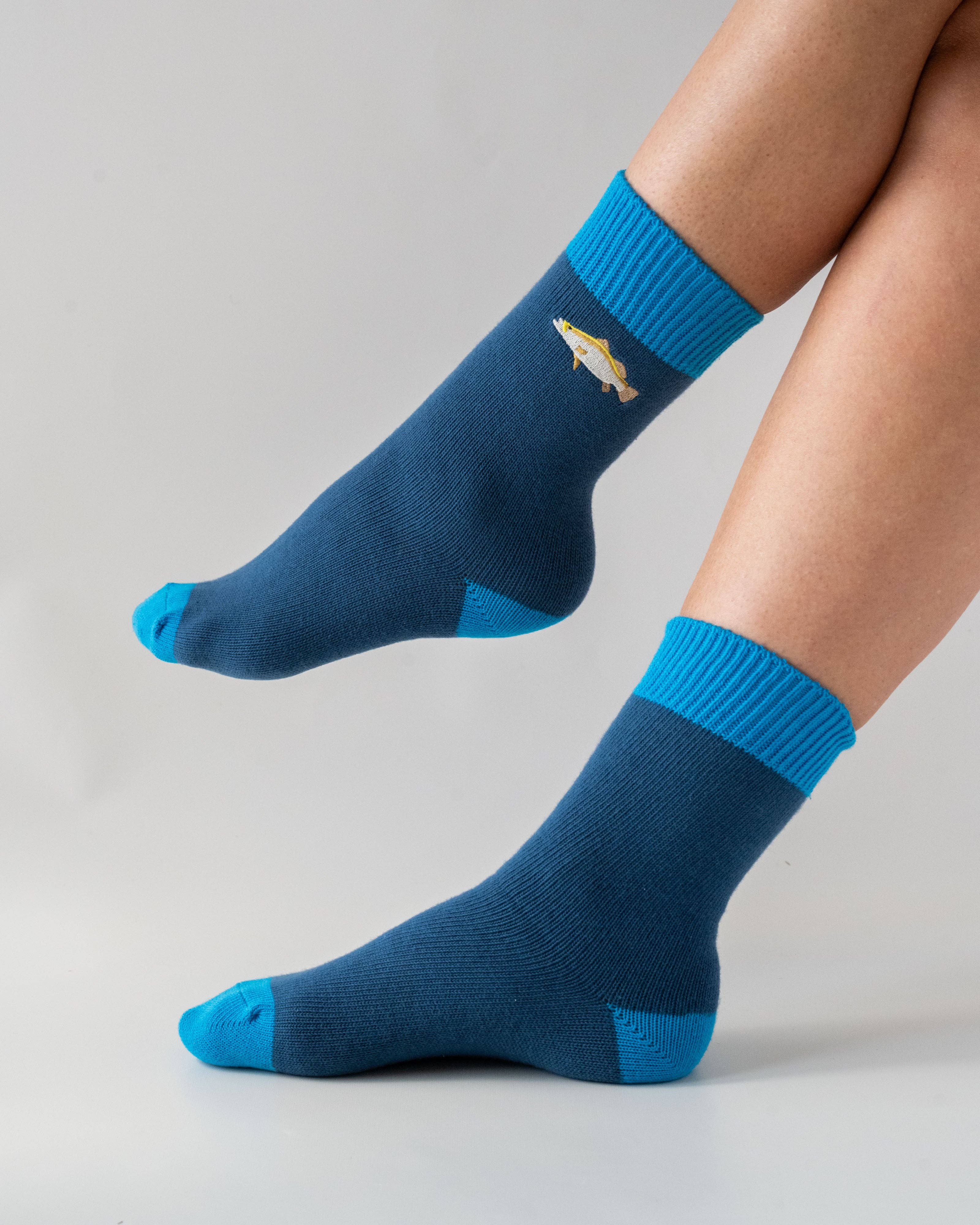 Barramundi Fish Socks: Small/Medium