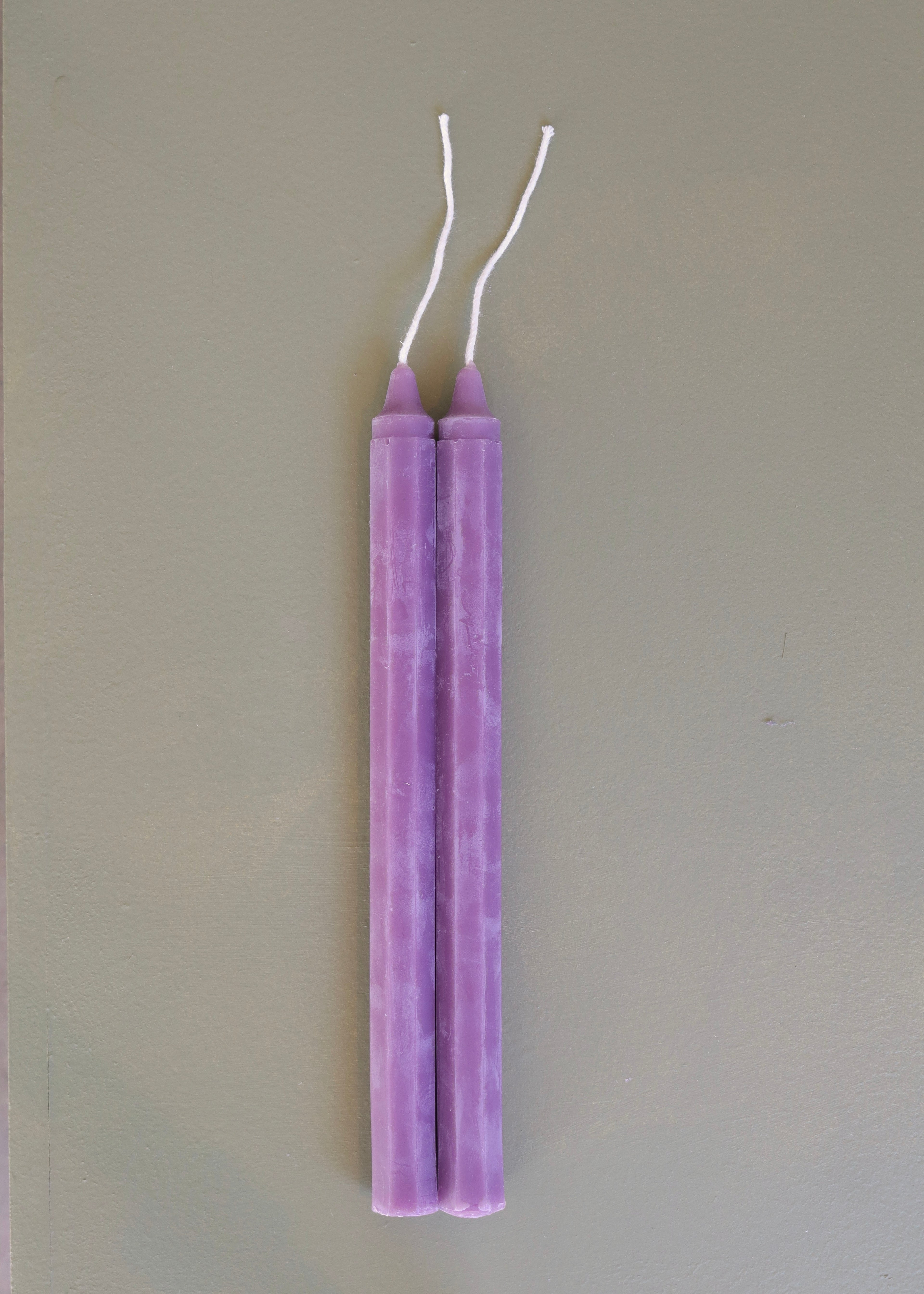 Octagon Taper Beeswax Candle Pair