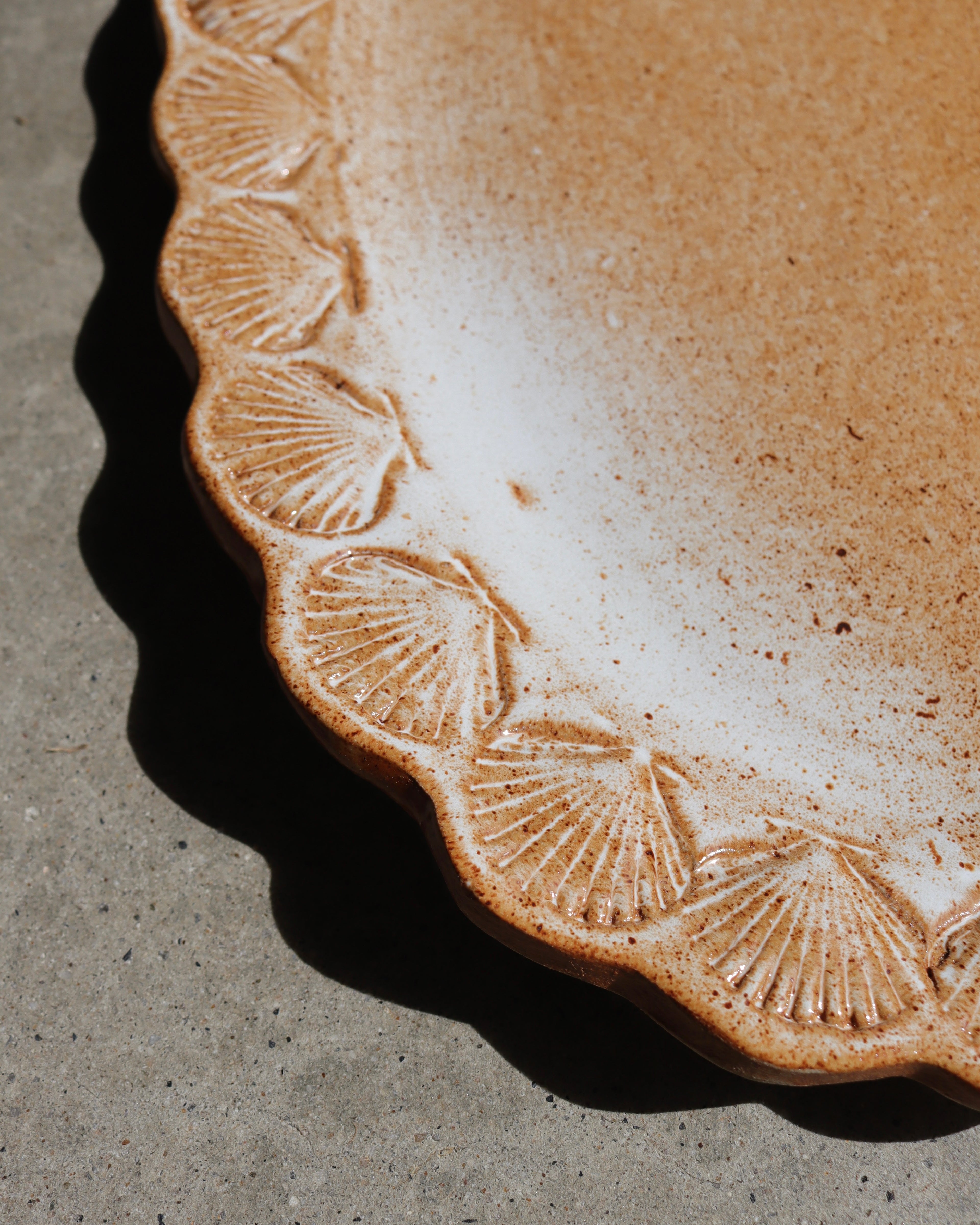 Large Shell Edged Platter