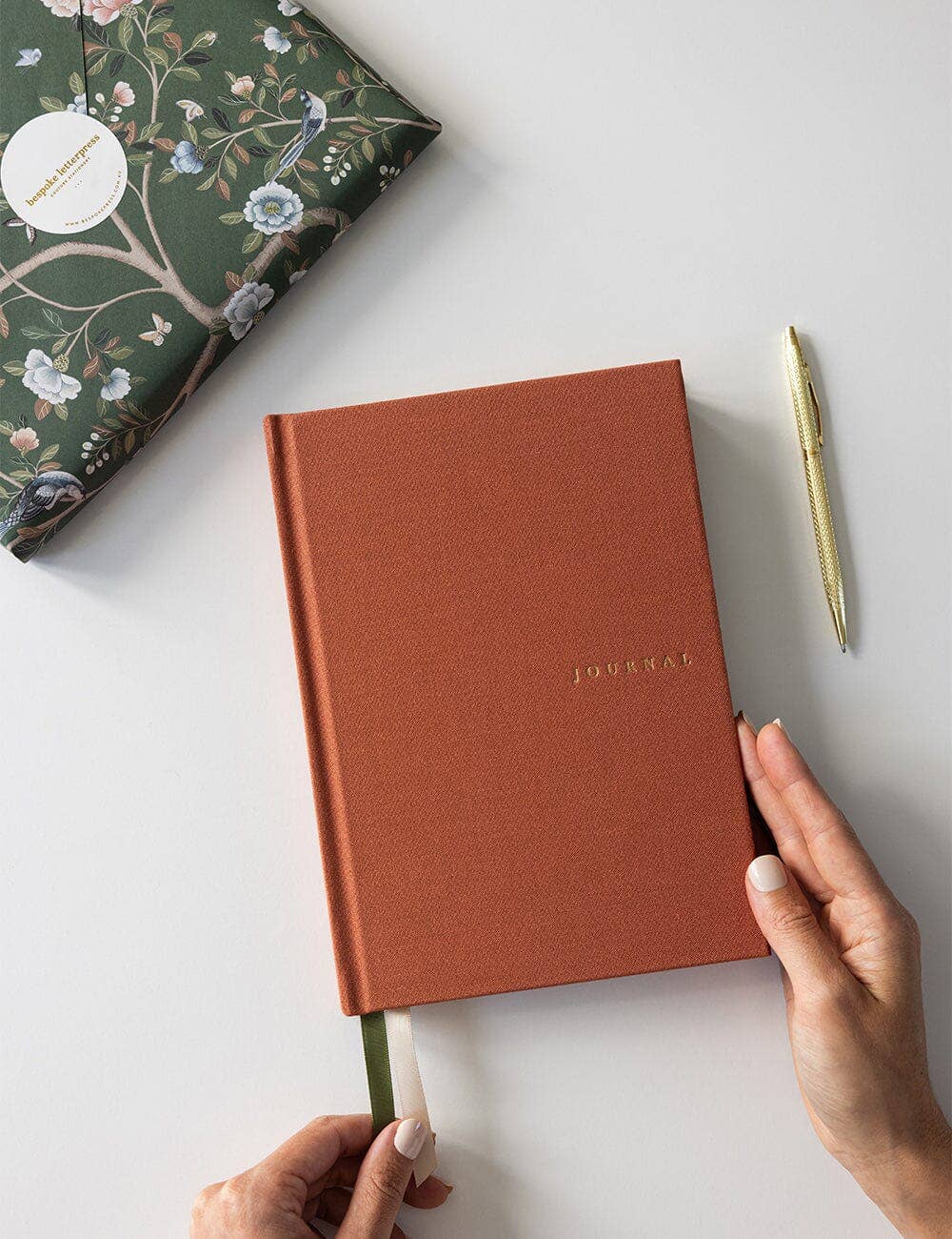 Linen Bound Journal - Burnt Clay (Blank Journal)