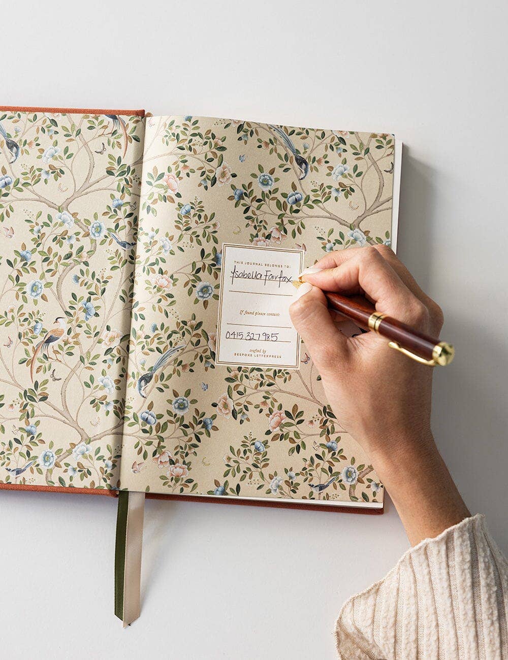 Linen Bound Journal - Burnt Clay (Blank Journal)