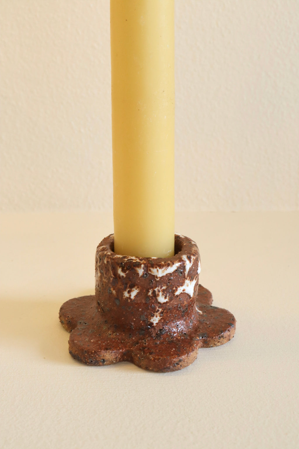 Handmade Candle Holder - Stone