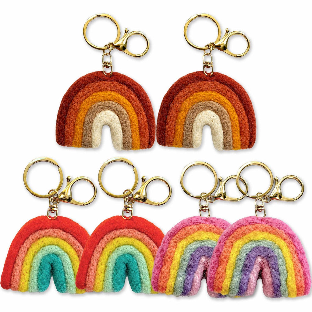 Felt Rainbow Keychain | Bag Charm