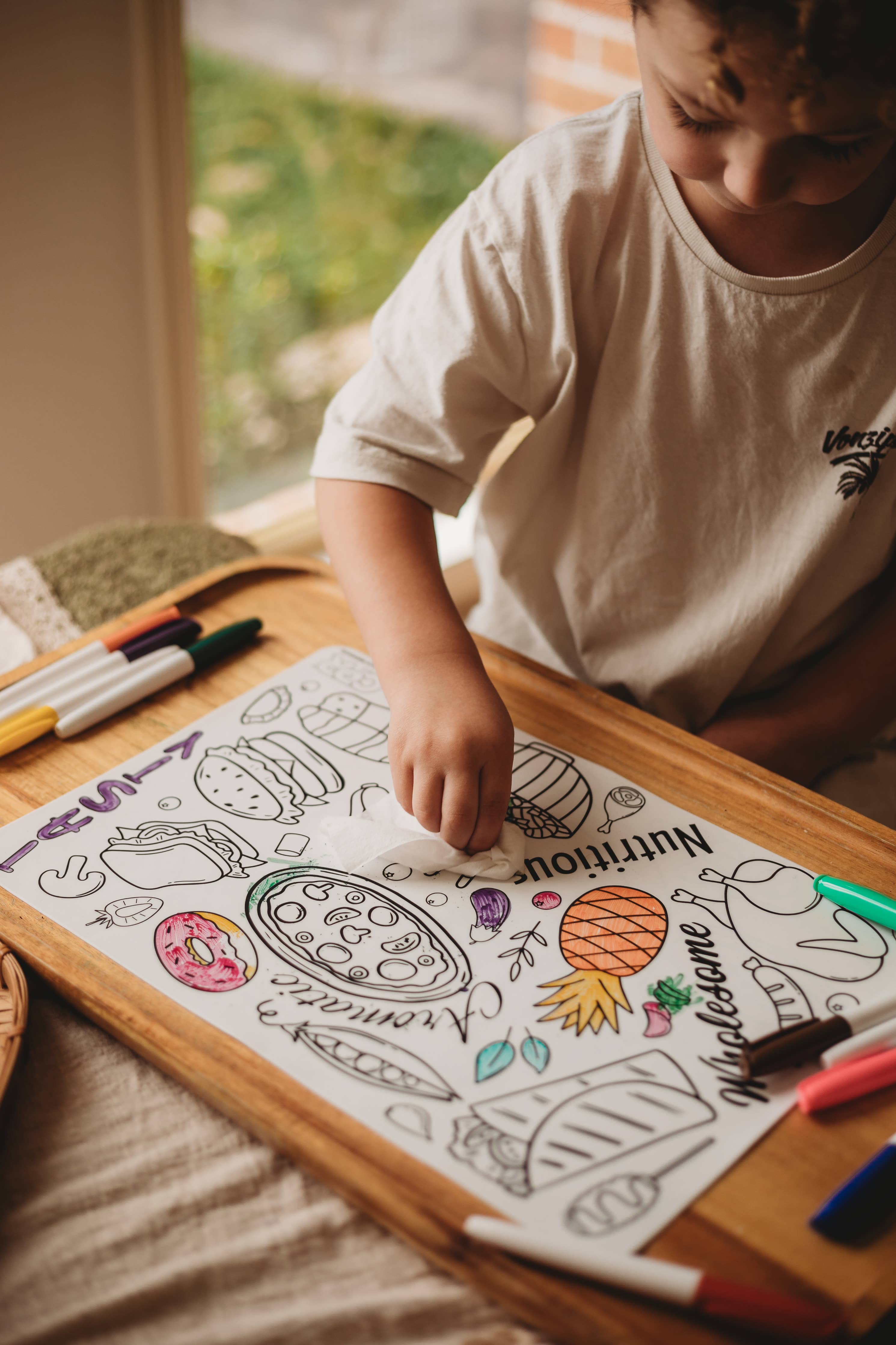 Reusable Silicone Colouring Mat | Kids Travel Activity