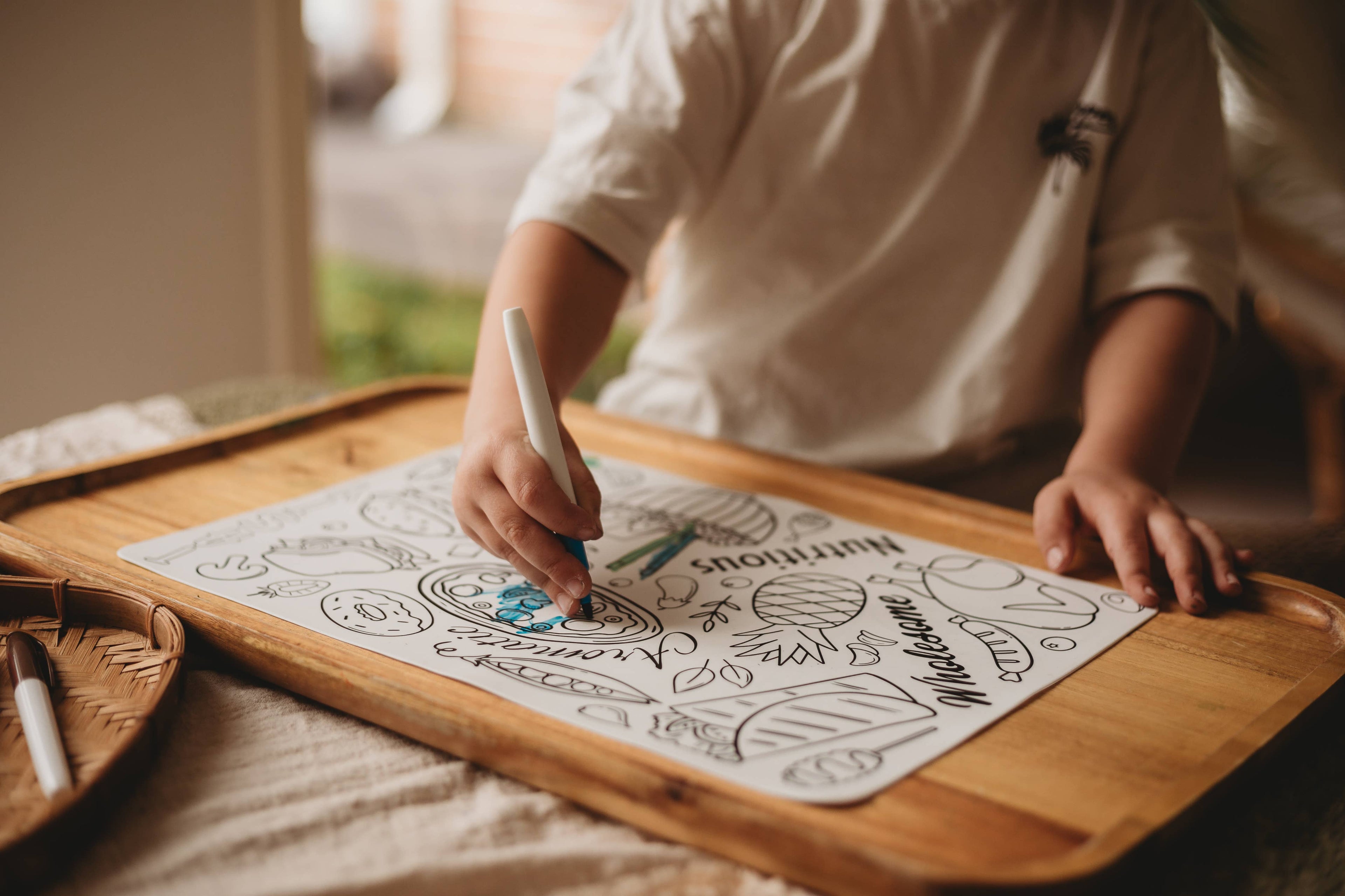 Reusable Silicone Colouring Mat | Kids Travel Activity