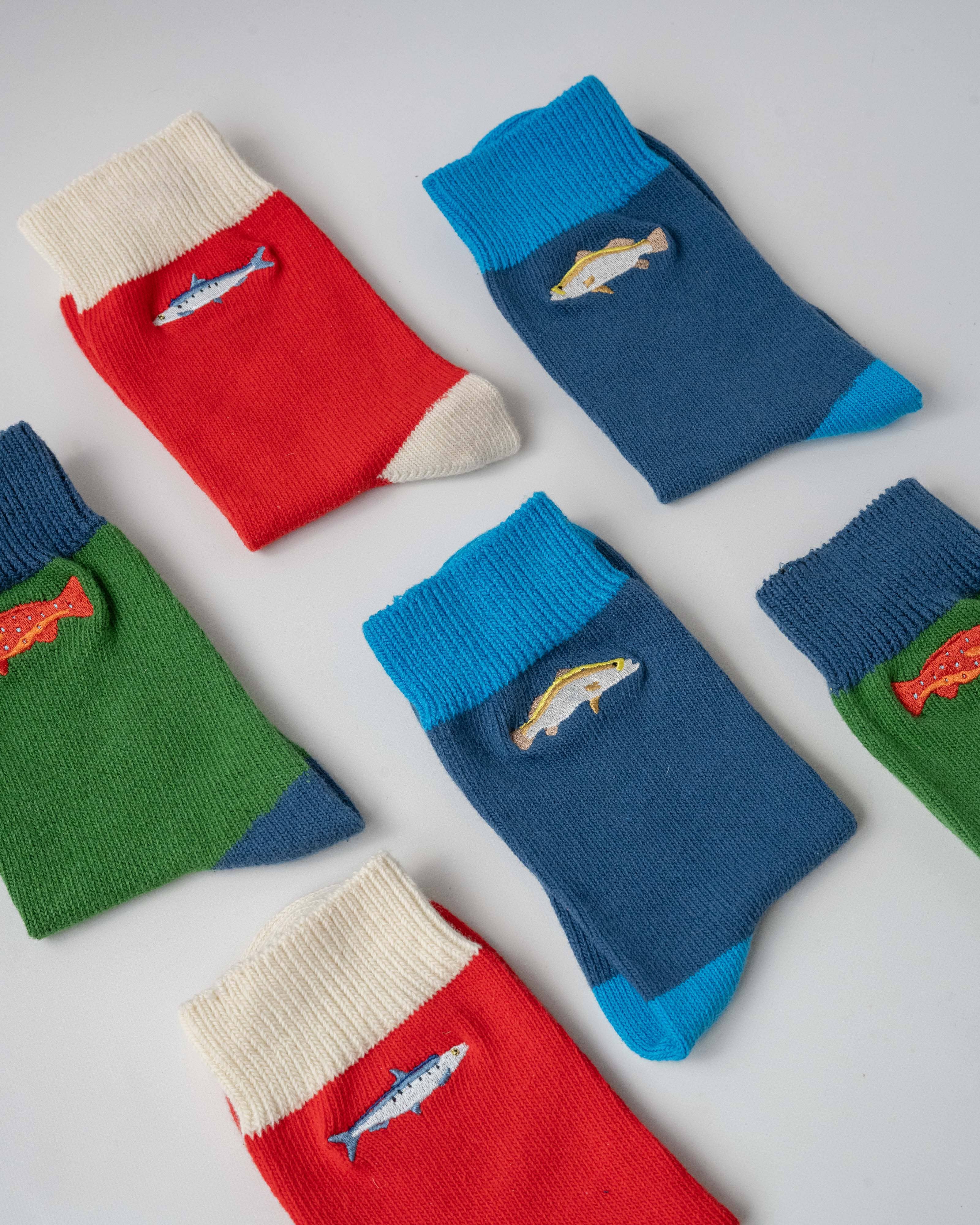 Barramundi Fish Socks: Medium/Large