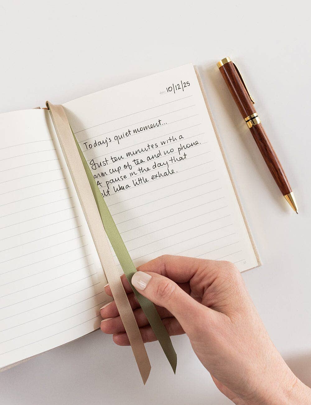 Linen Bound Pocket Journal - Desert Sand (Lined)