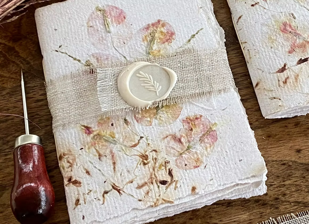 Handmade Paper Notebook Mini A6