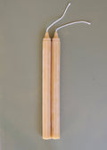 Octagon Taper Beeswax Candle Pair