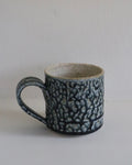 Straight Edge Handmade Mug - Blue Ash