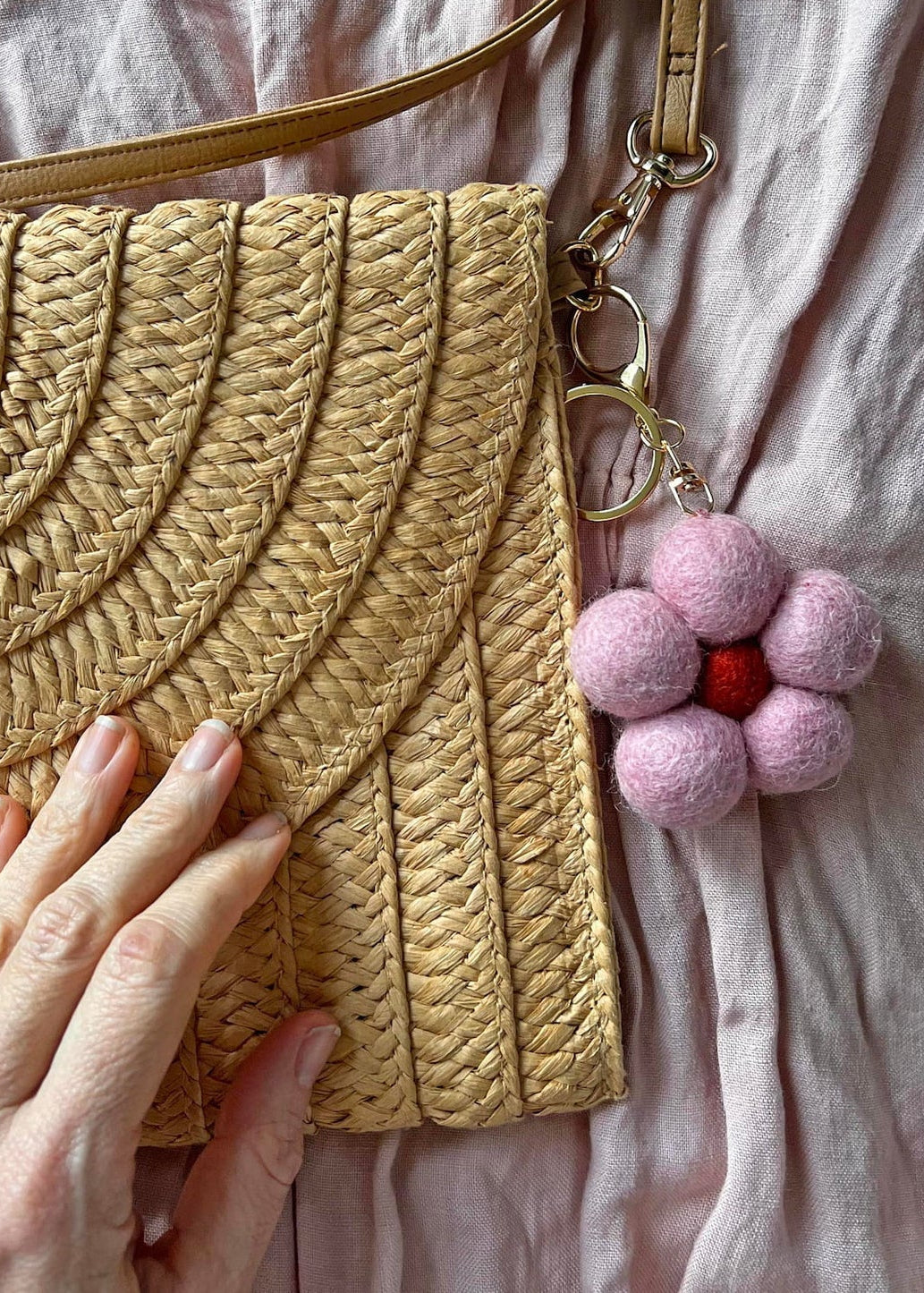 Flower Felt Keychain