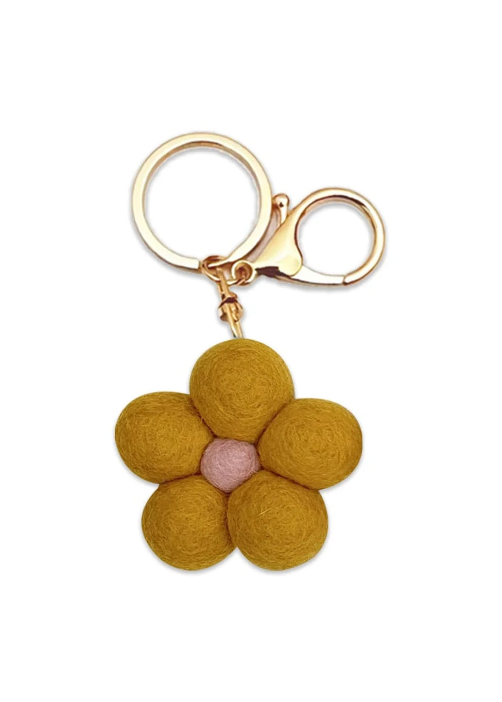 Flower Felt Keychain