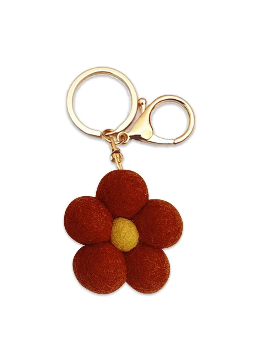 Flower Felt Keychain