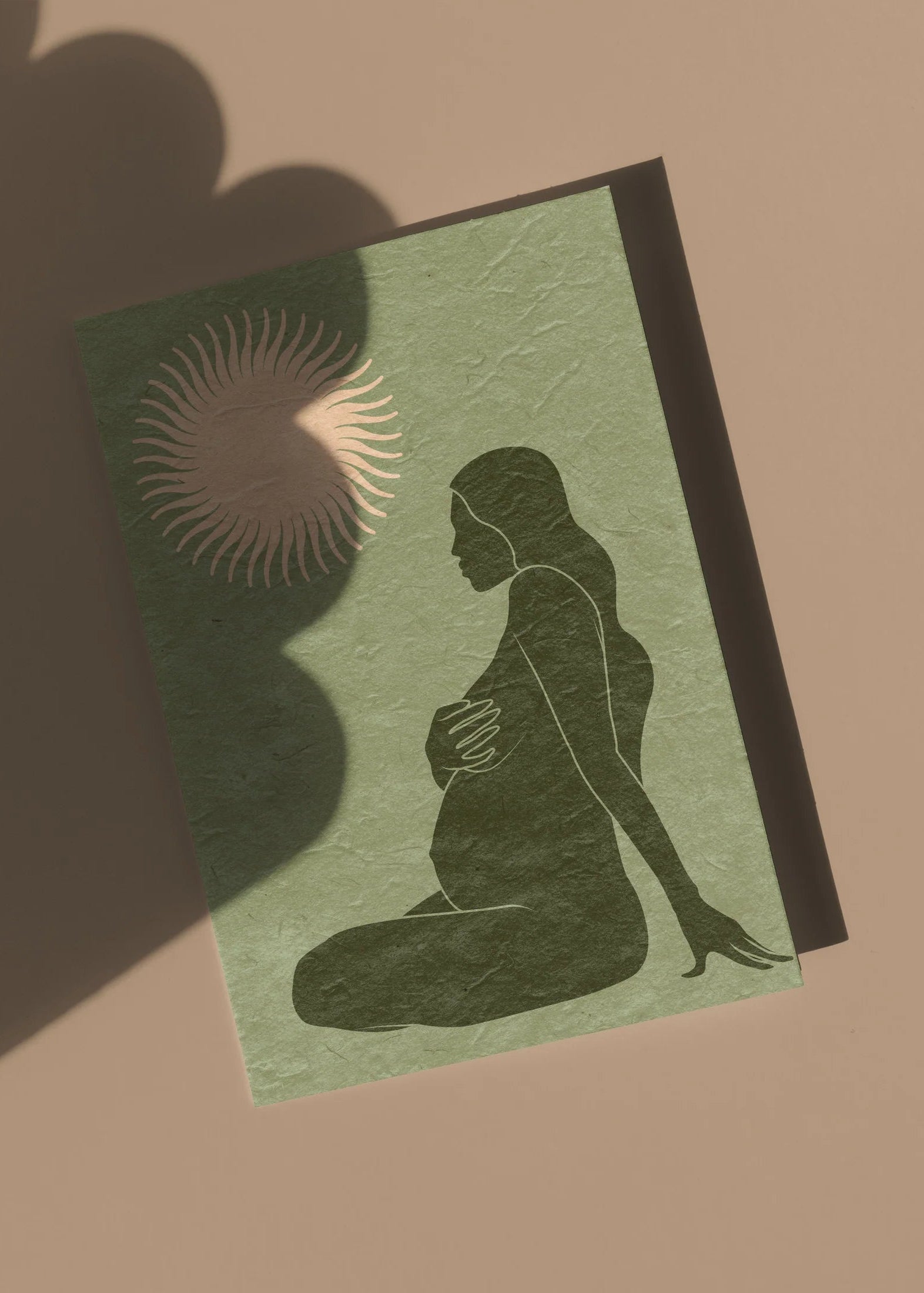 Full Bloom Pregnancy Card