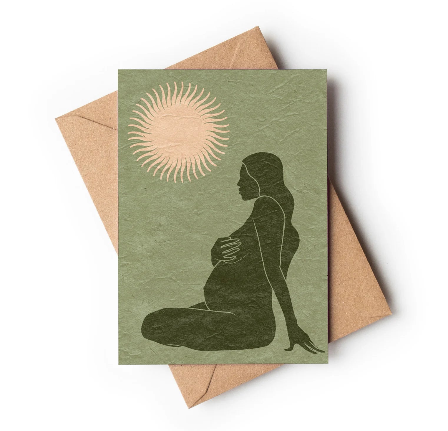 Full Bloom Pregnancy Card