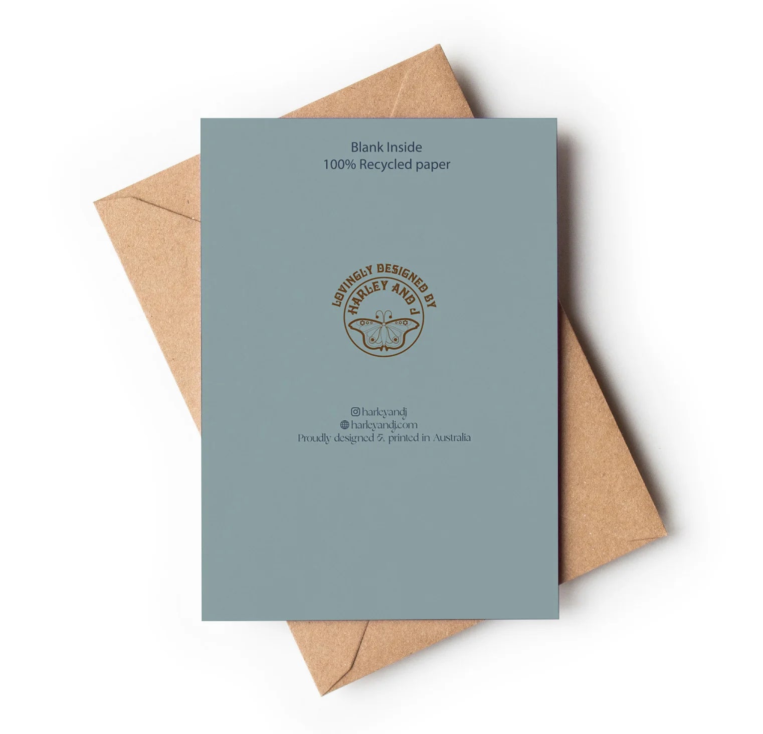 Floral Surfer Blue Card