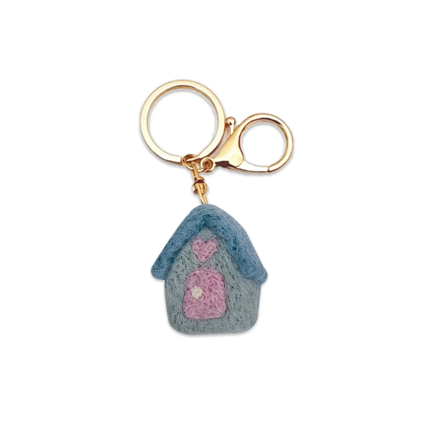 House Felt Keychain