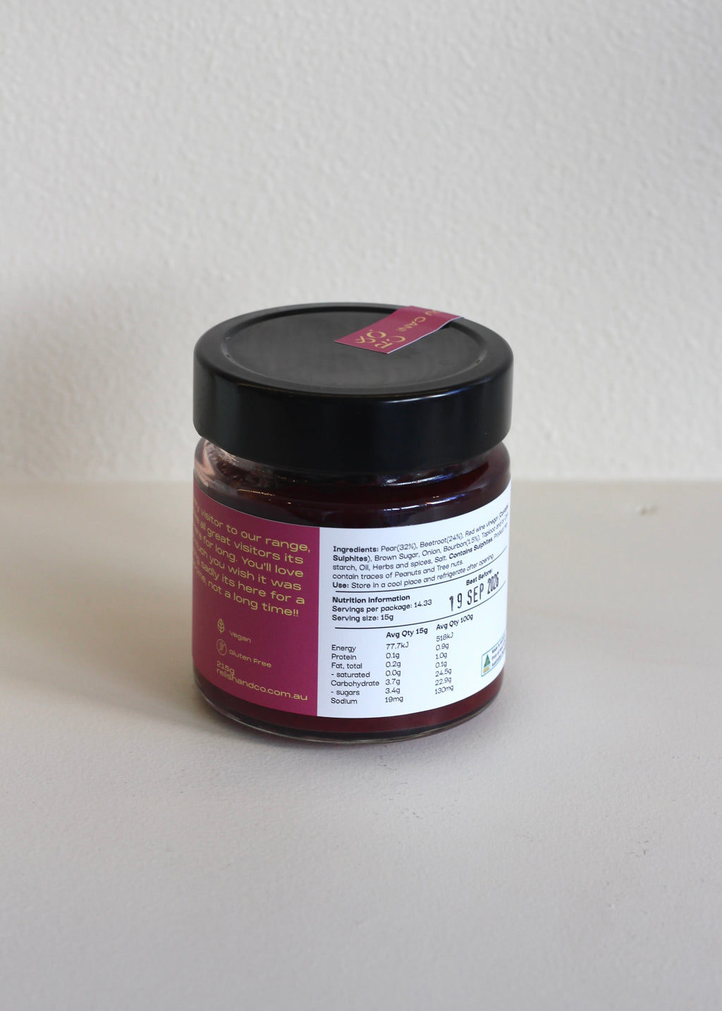 Boozy Pear and Beetroot Relish