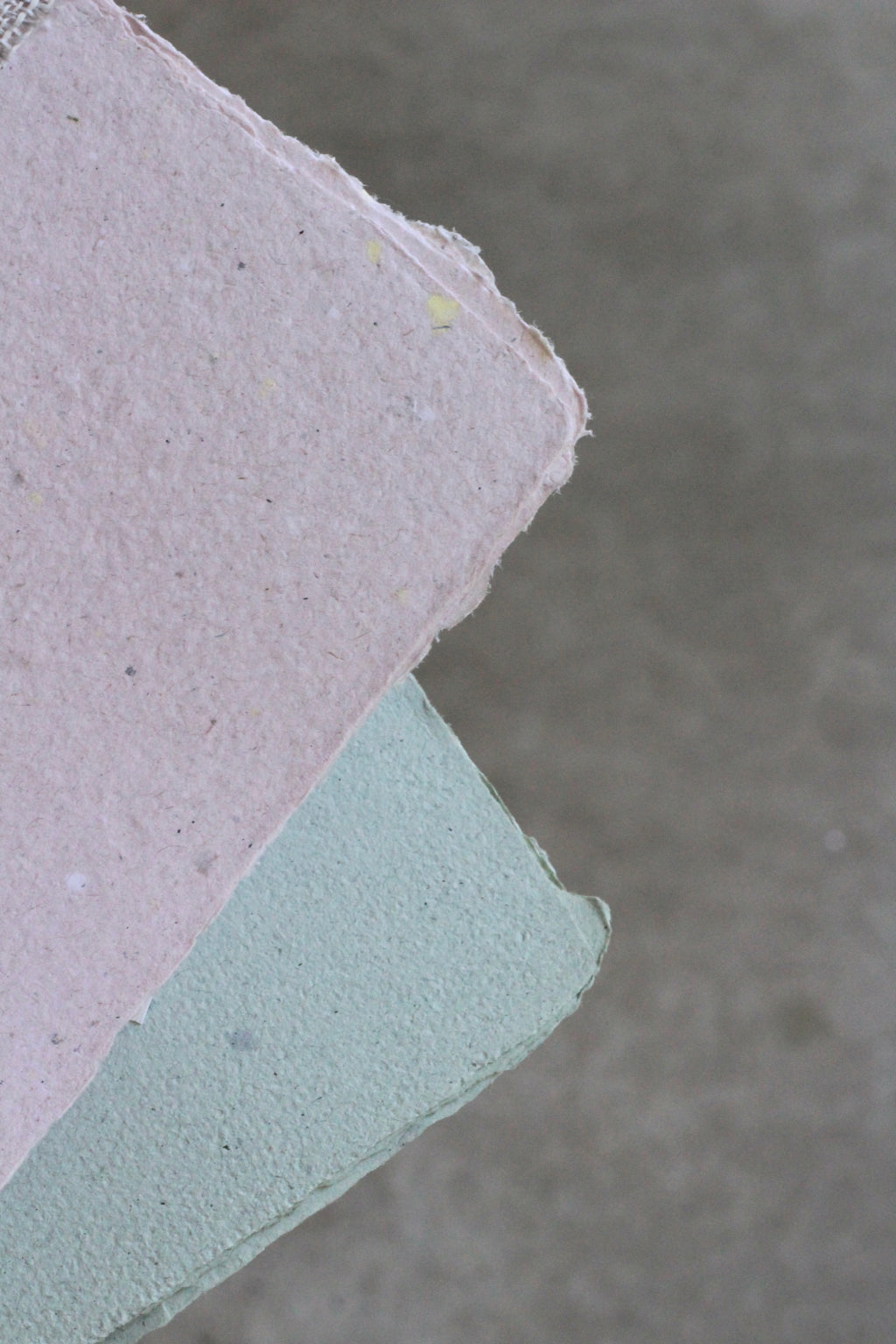 Handmade Pink & Green Paper Bundle of 5