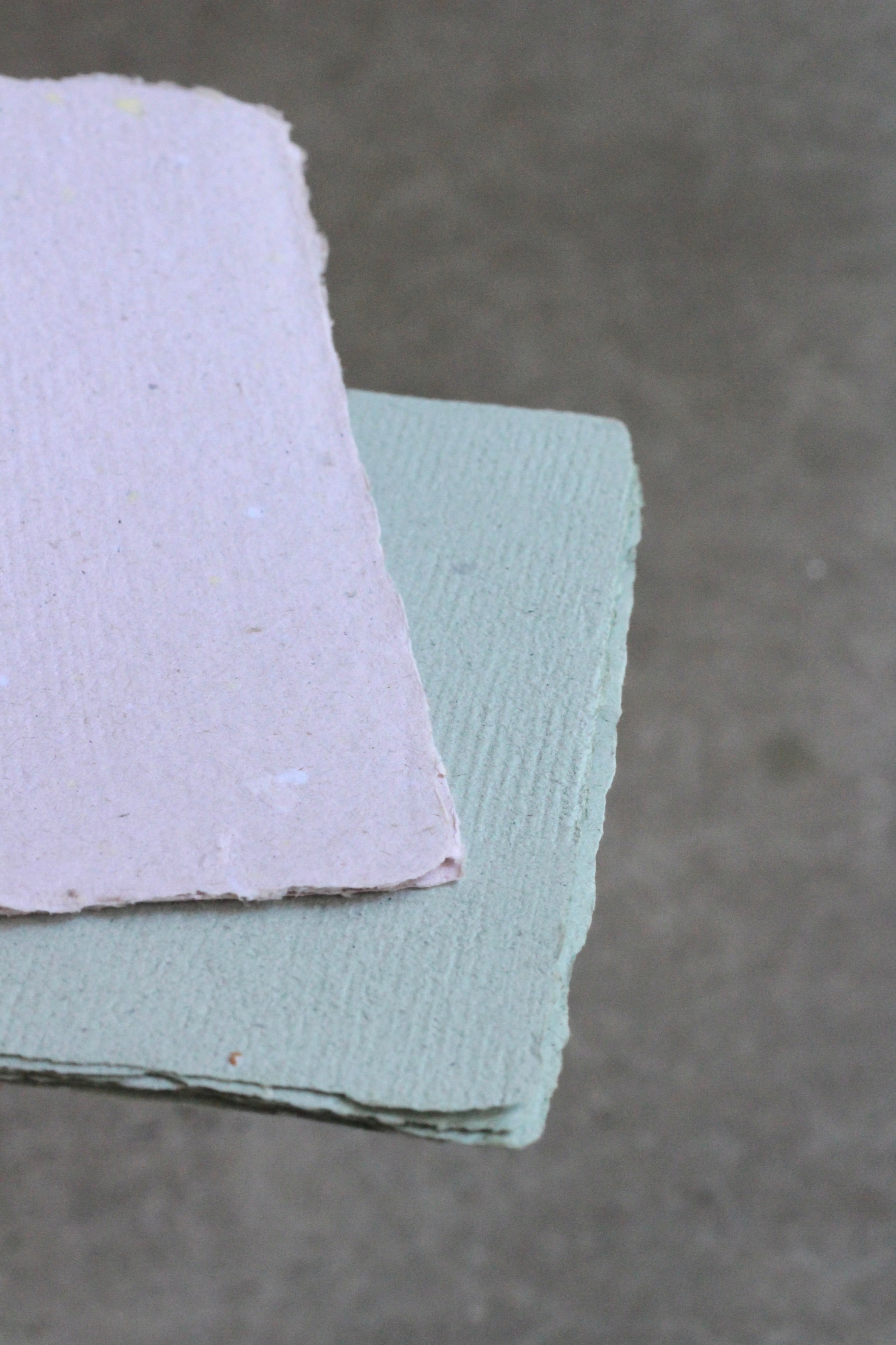 Handmade Pink & Green Paper Bundle of 5
