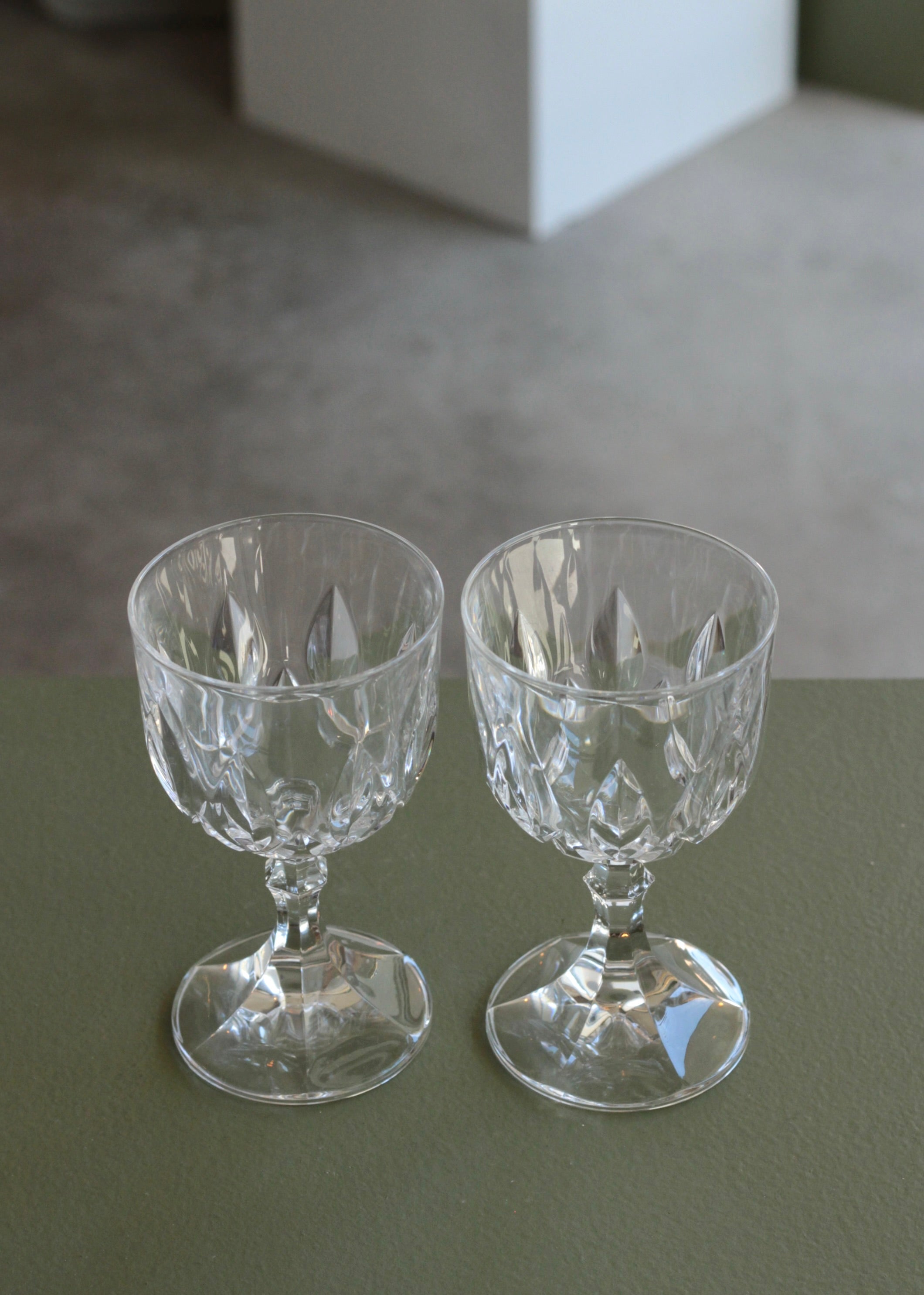 Vintage Patterned Glasses Set of 4