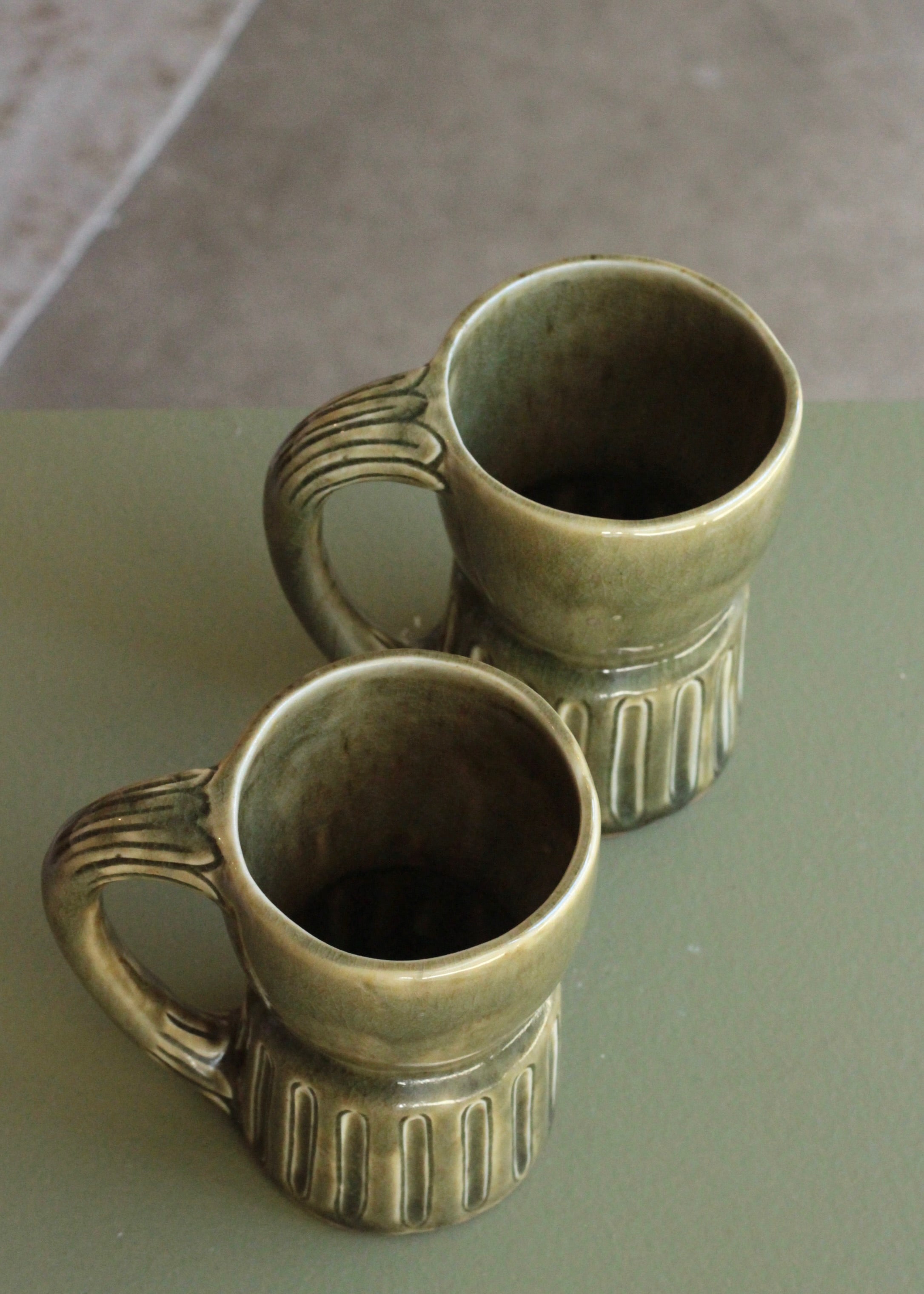 Vintage Handmade Mugs Set of 6