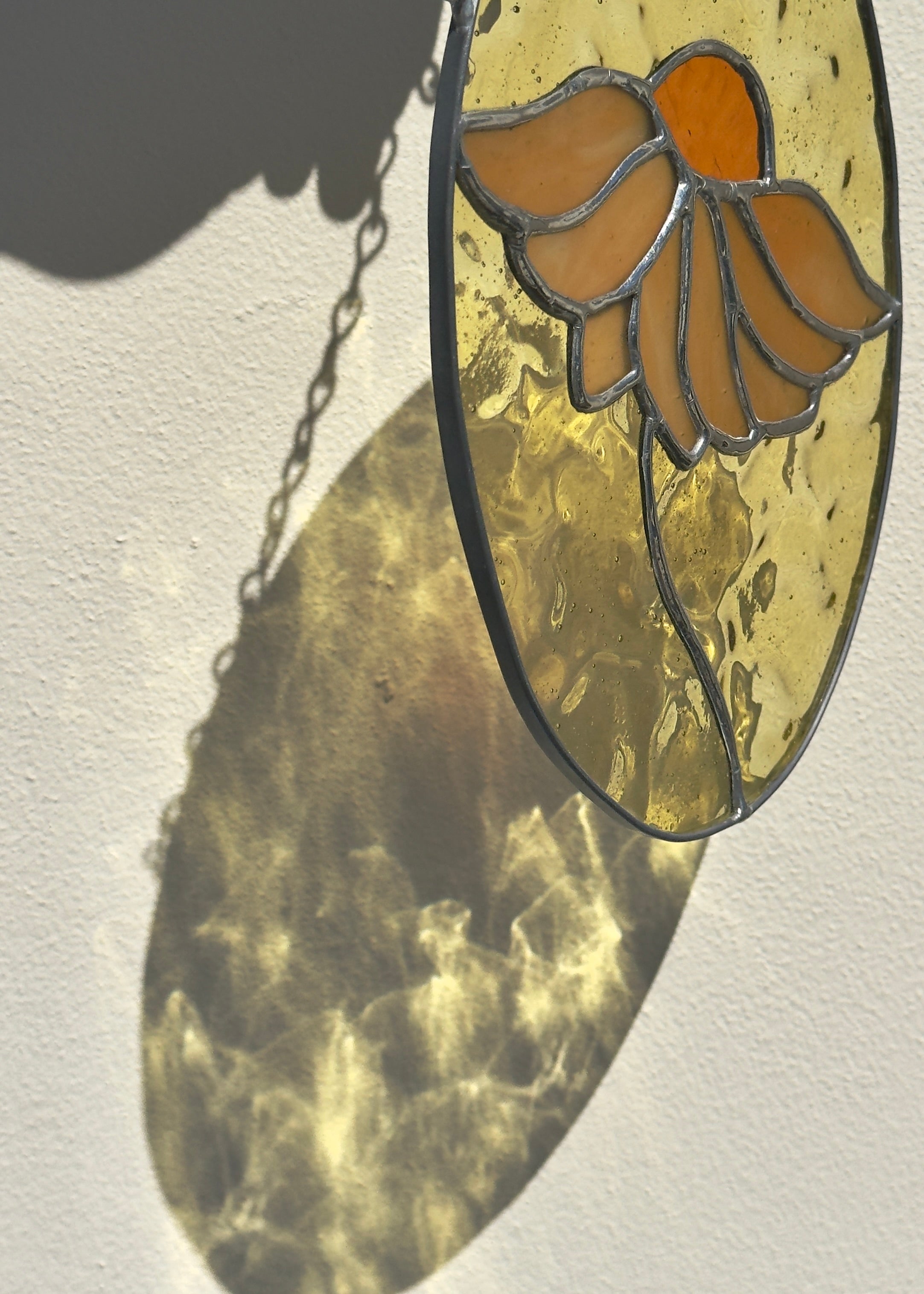 Poppy Hanging Stained Glass