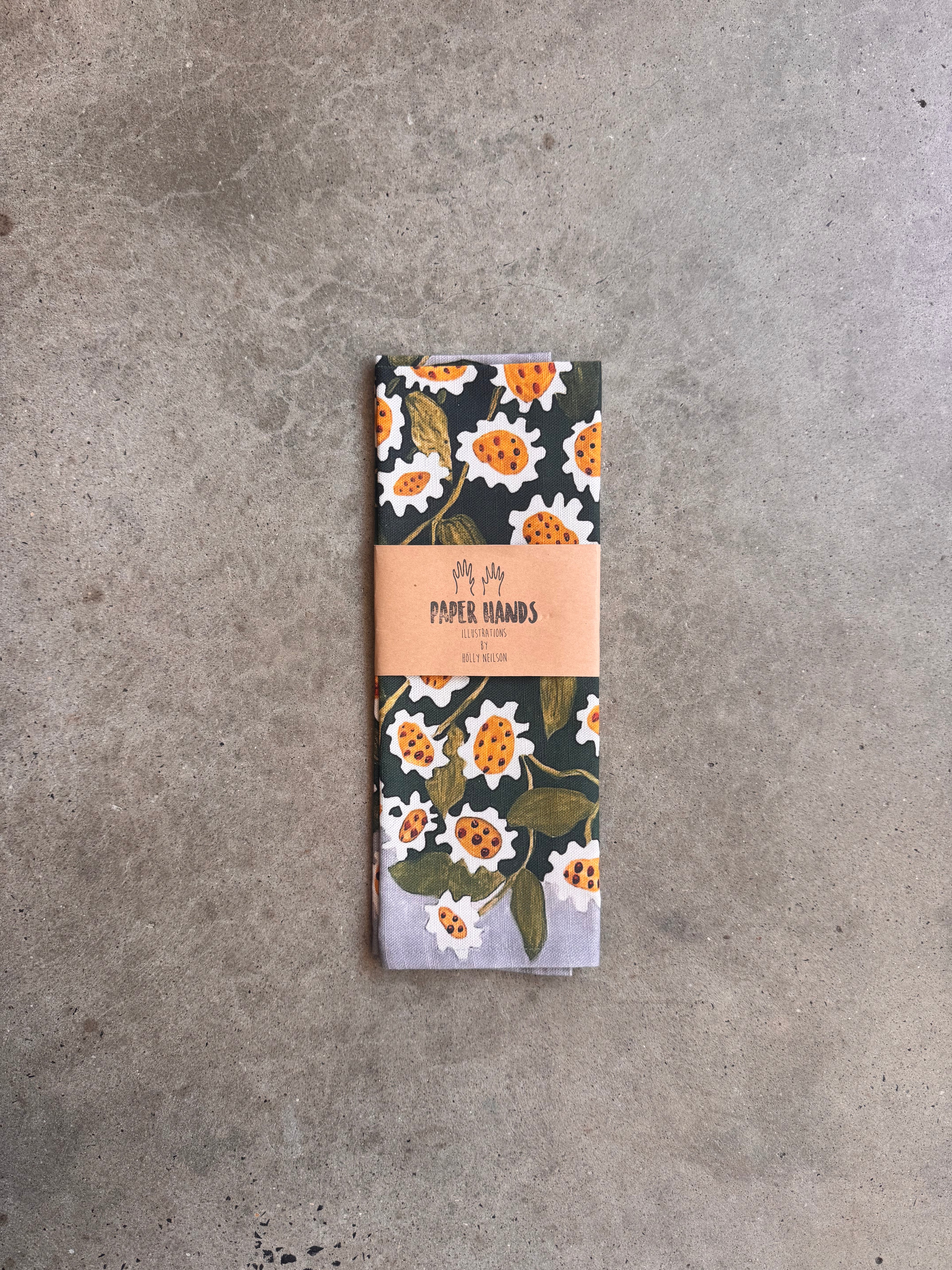 Paper Hands Teatowel