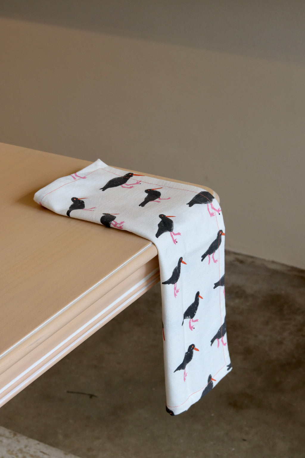 Sooty Oyster Catcher Tea Towel