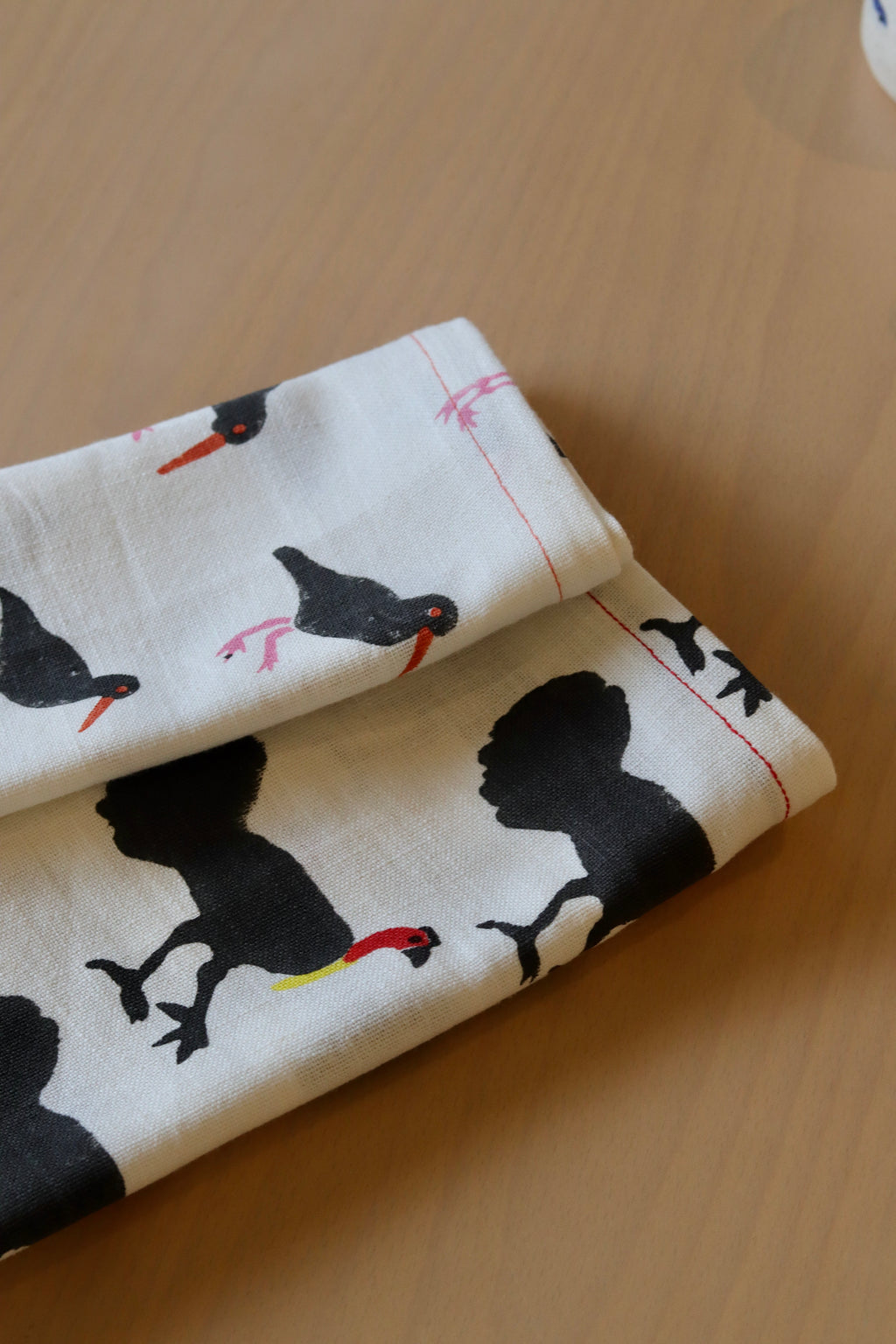 Sooty Oyster Catcher Tea Towel