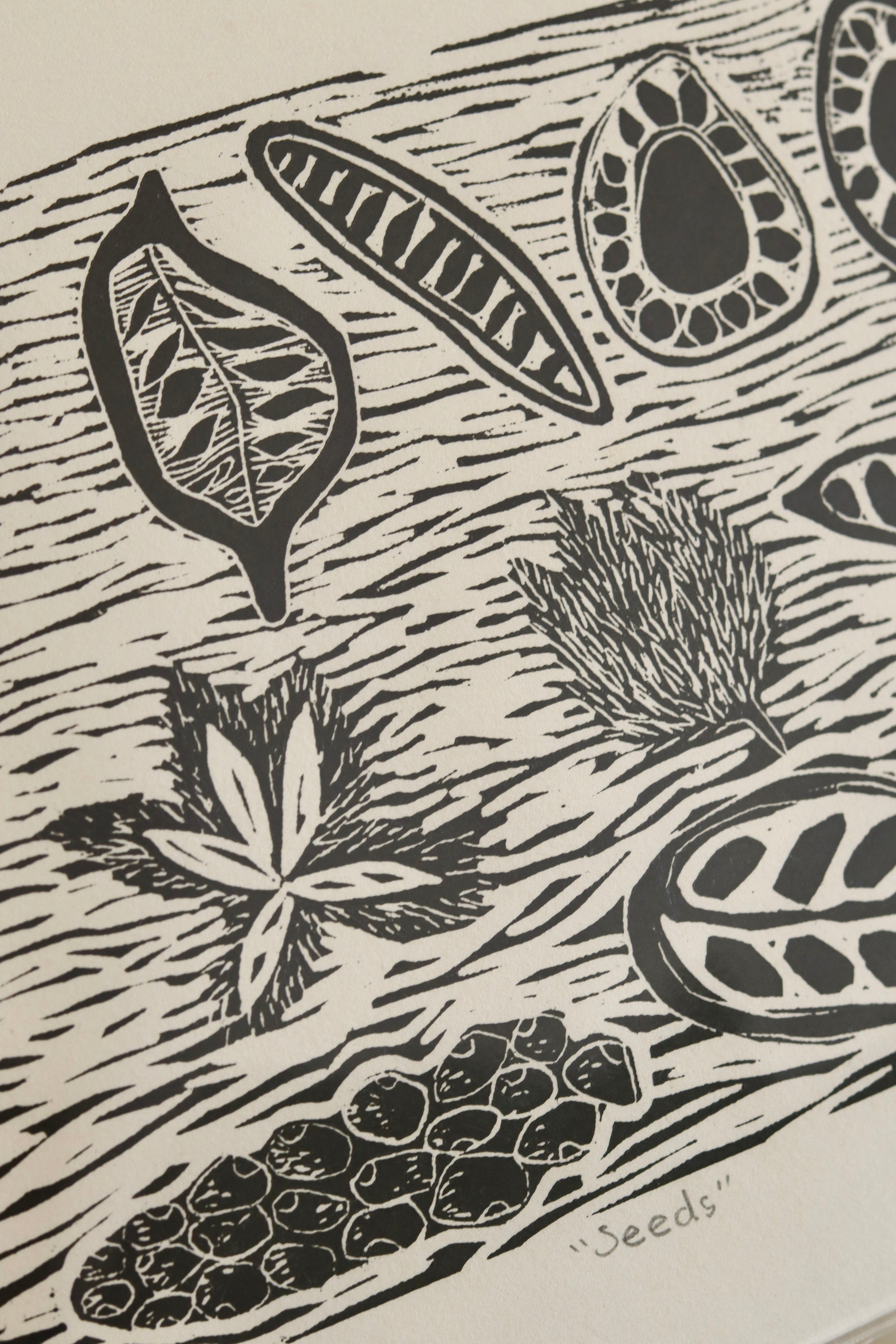 Seeds  (Unframed)- Sue Chakos