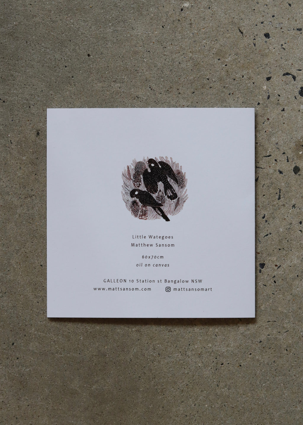 Little Wategoes Card