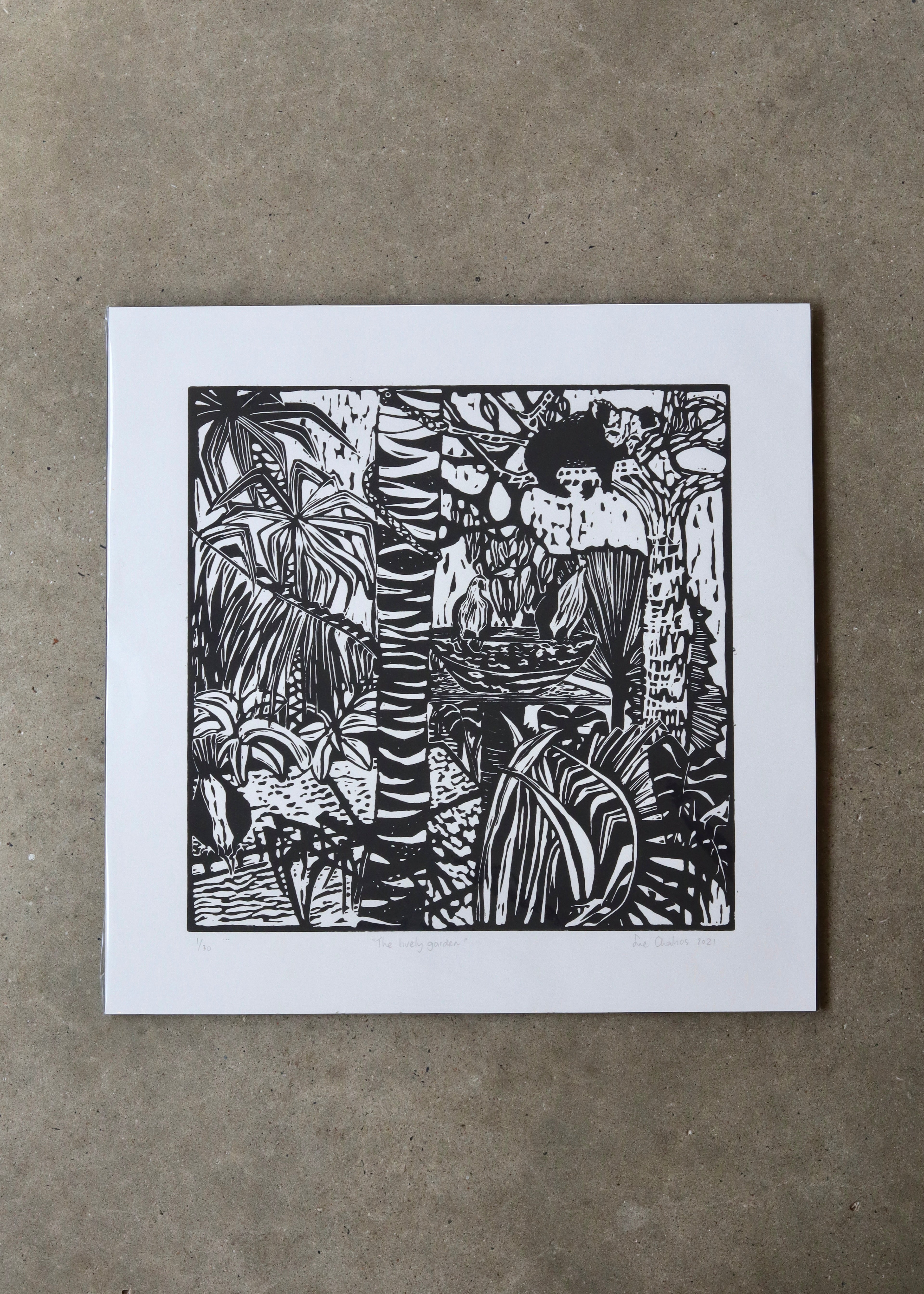 The lively garden  (Unframed)- Sue Chakos