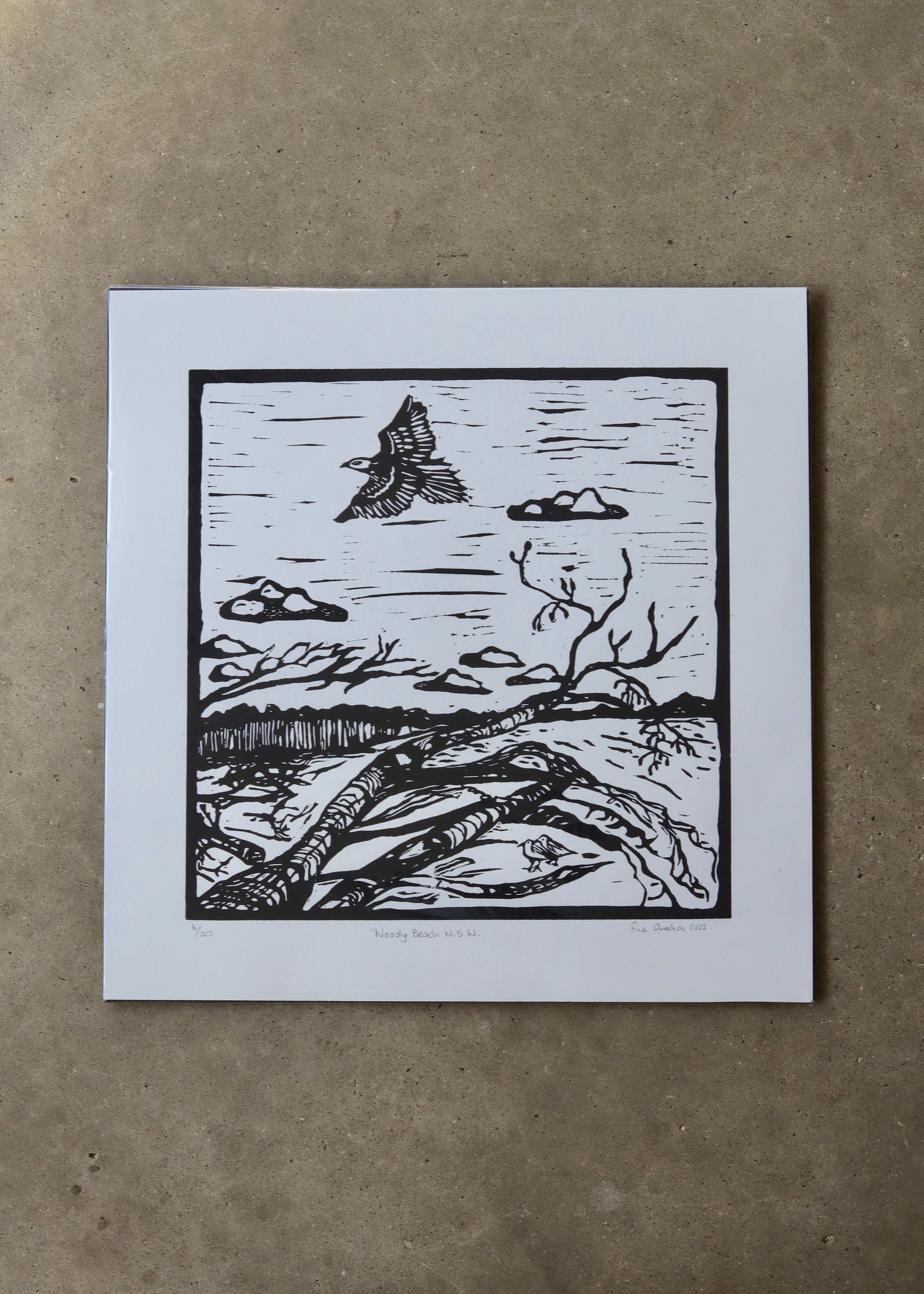 Woody Beach  (Unframed)- Sue Chakos