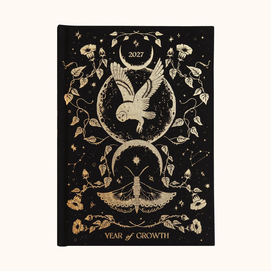 Year Of Growth - Black - 2027 Diary Dreamy Moons
