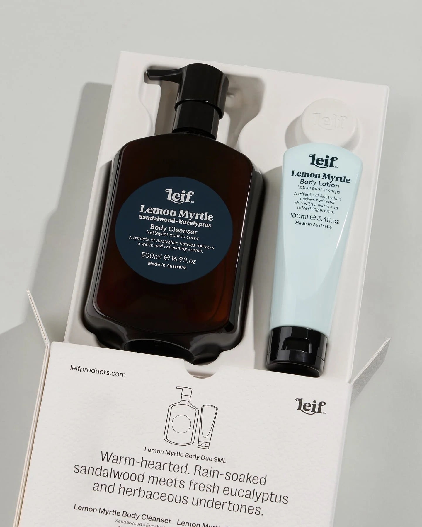 Lemon Myrtle Body Duo SML