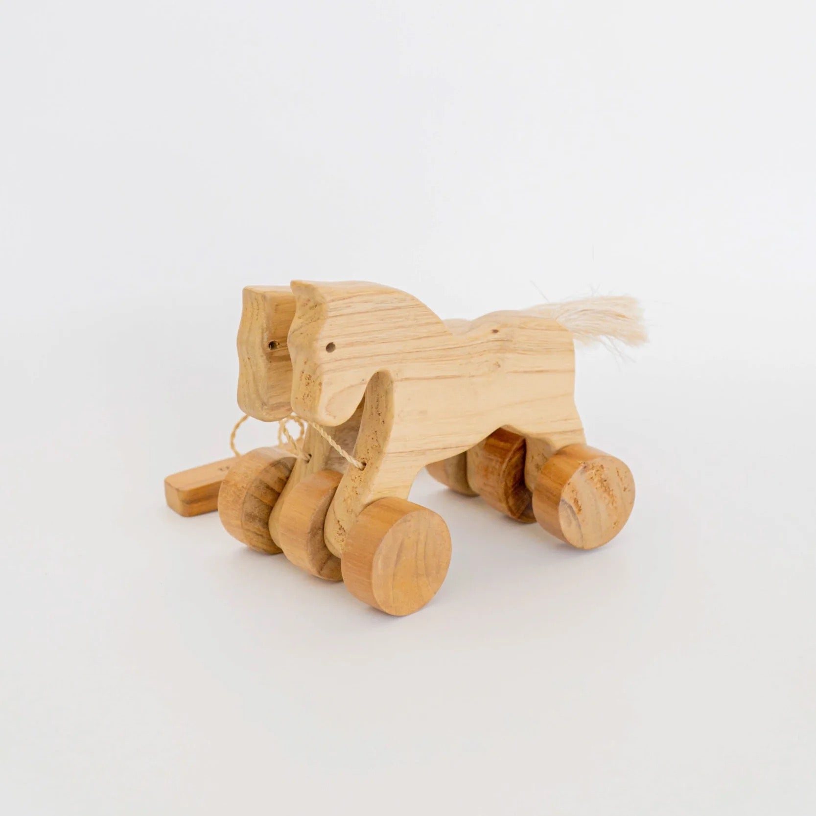 Pull Along Horse Wooden Toy
