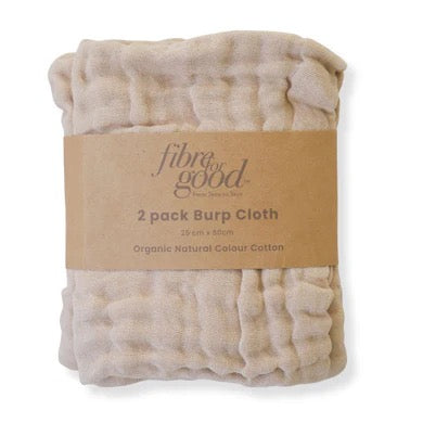 Organic Cotton Muslin Burp Cloth (2-Pack)