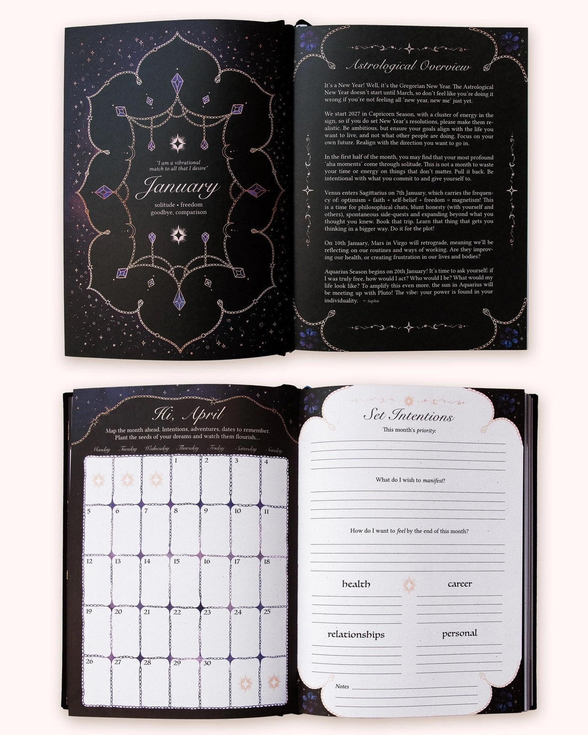 Year Of Growth - Lavender - 2027 Diary Dreamy Moons