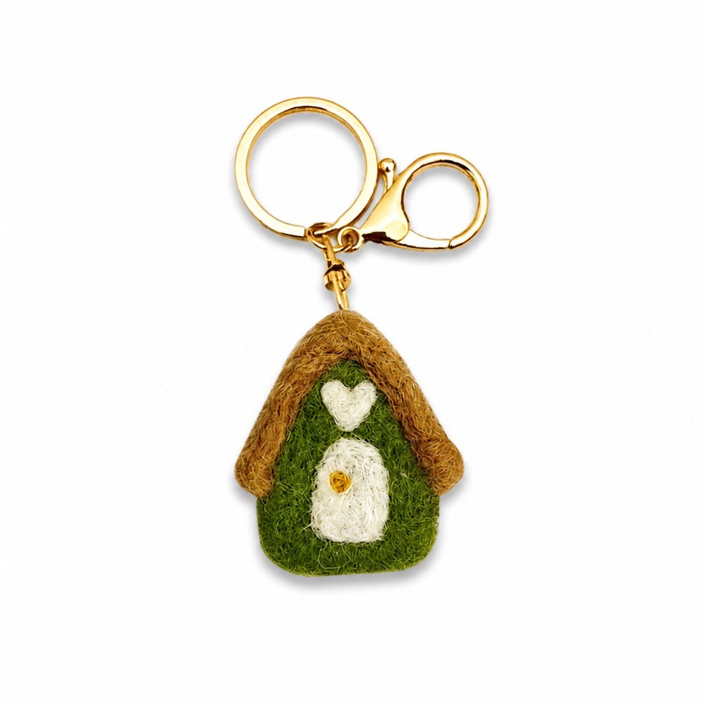 House Felt Keychain